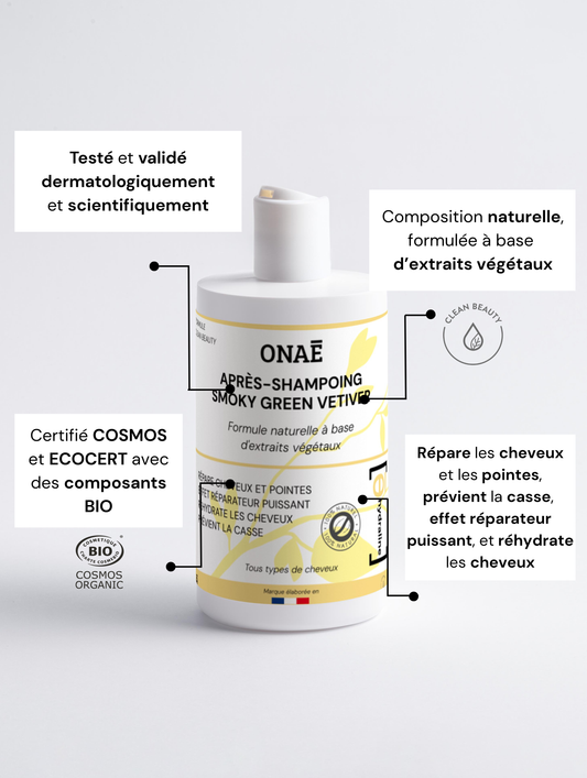 Après-shampoing doux Smoky Green Vetiver