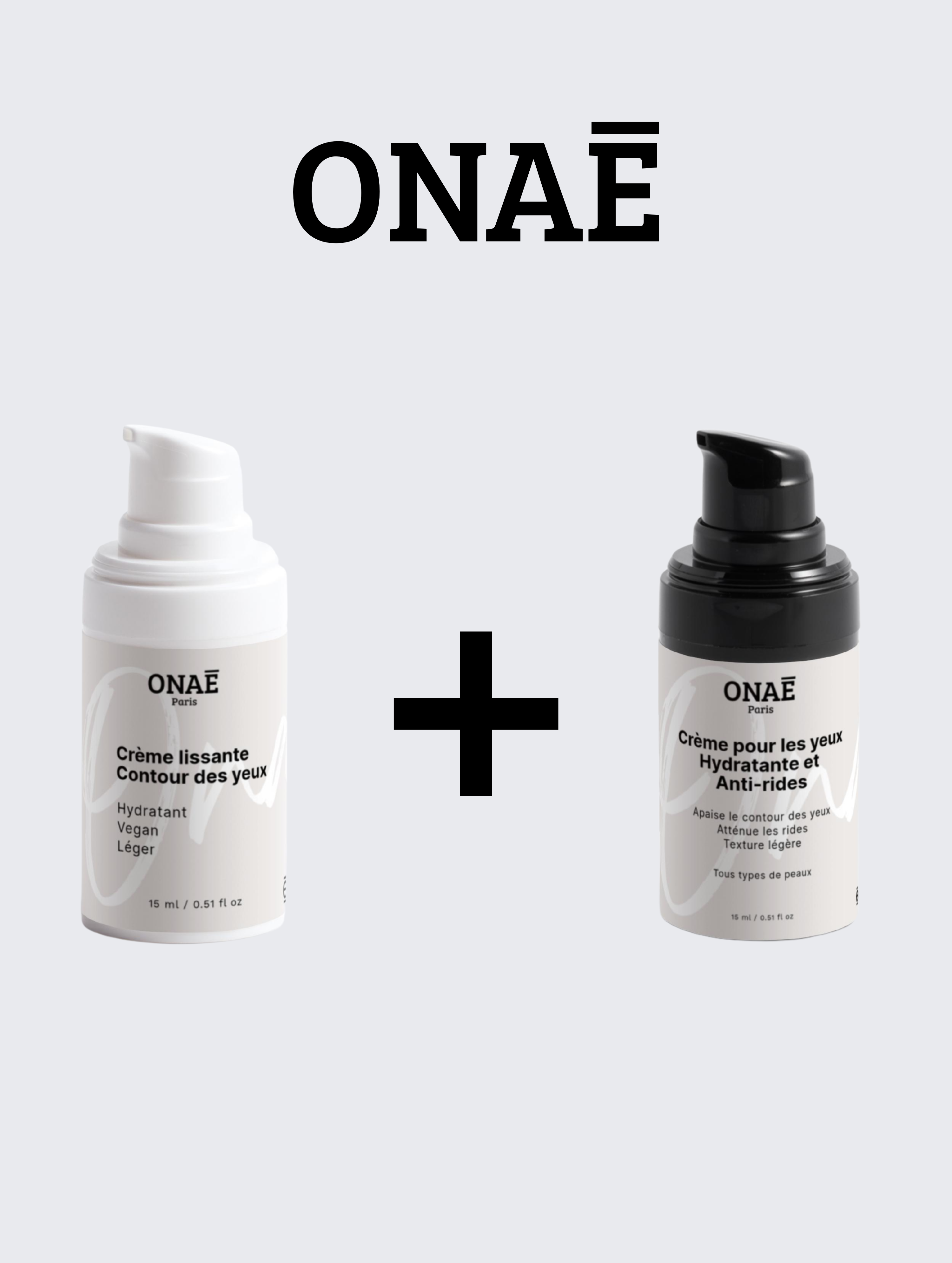 Offre Crème contour des yeux lissante + crème pour les yeux hydratante et anti-rides