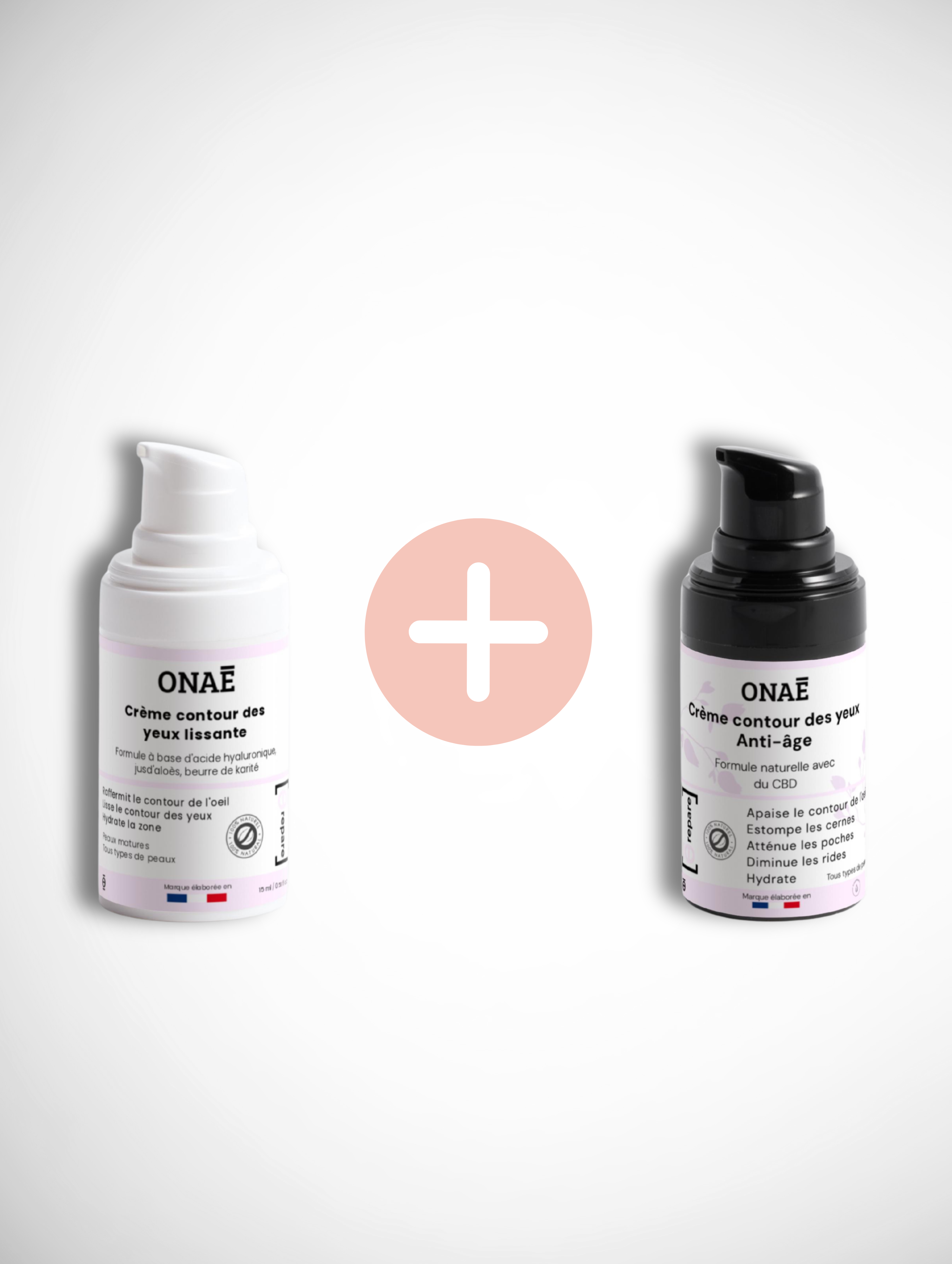 Offre crème contour des yeux lissante et crème contour des yeux anti-âge Onaé Paris tous types de peaux - vue principale