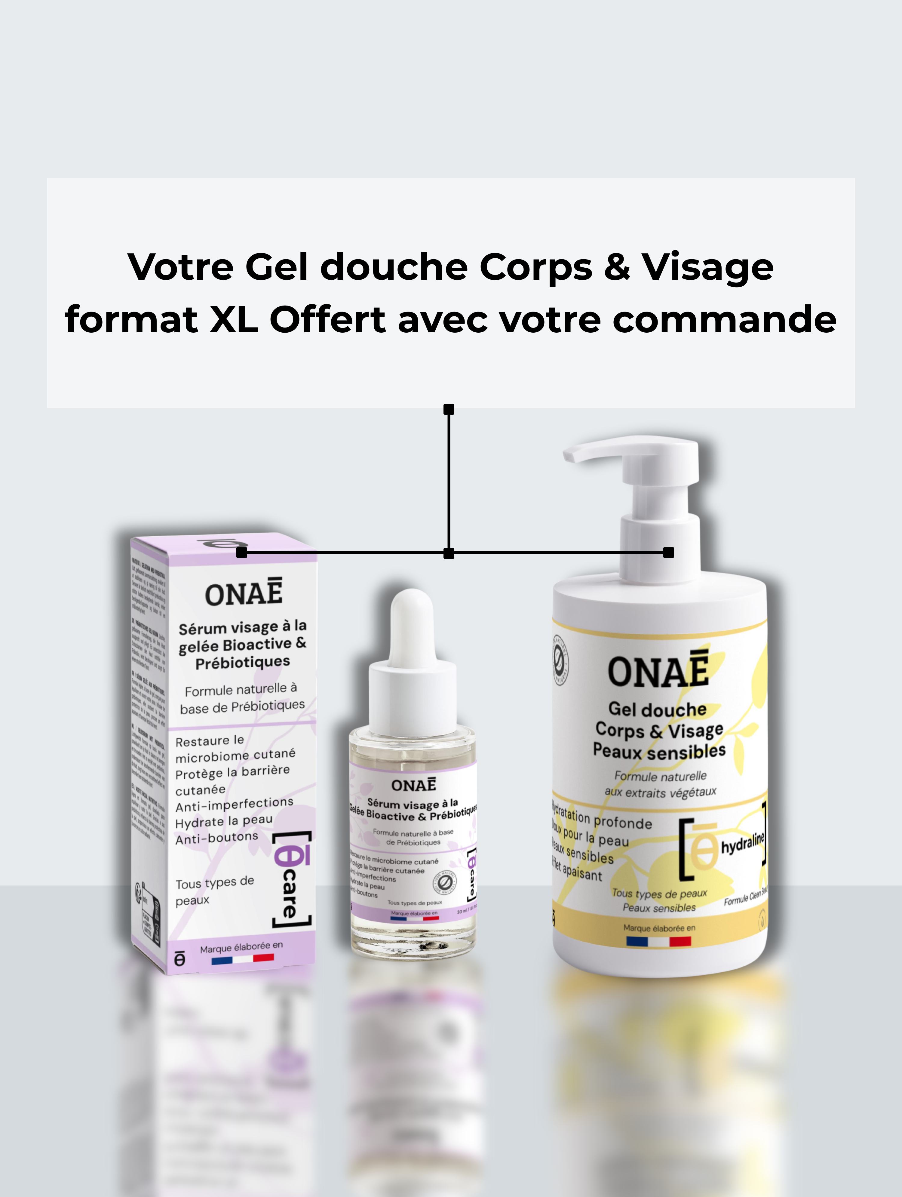 Sérum pour le Visage Gelée Bioactive Prébiotiques