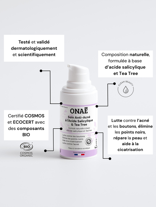 Soin Acné à l'acide salicylique et Tea Tree