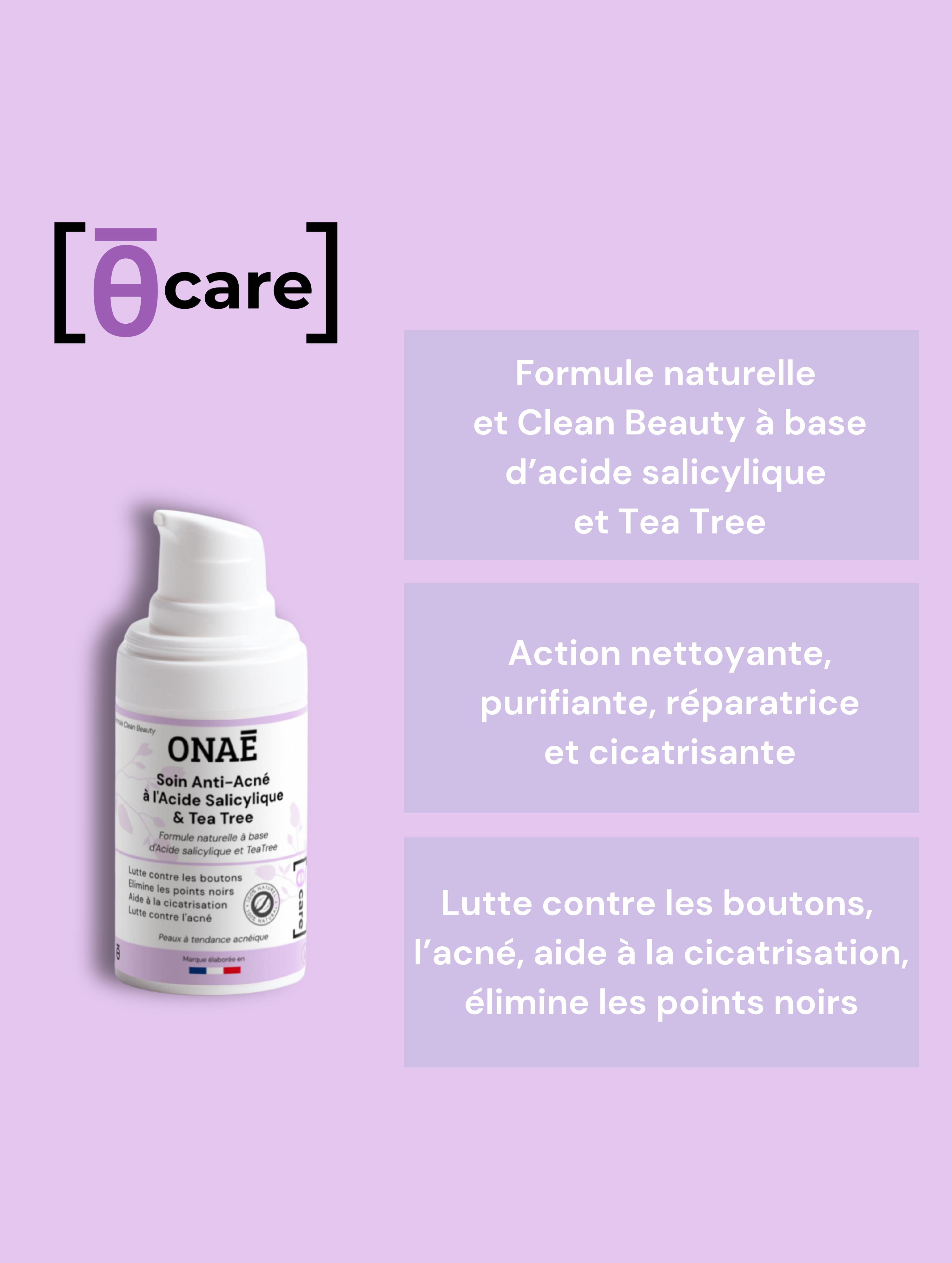 Soin Acné à l'acide salicylique et Tea Tree