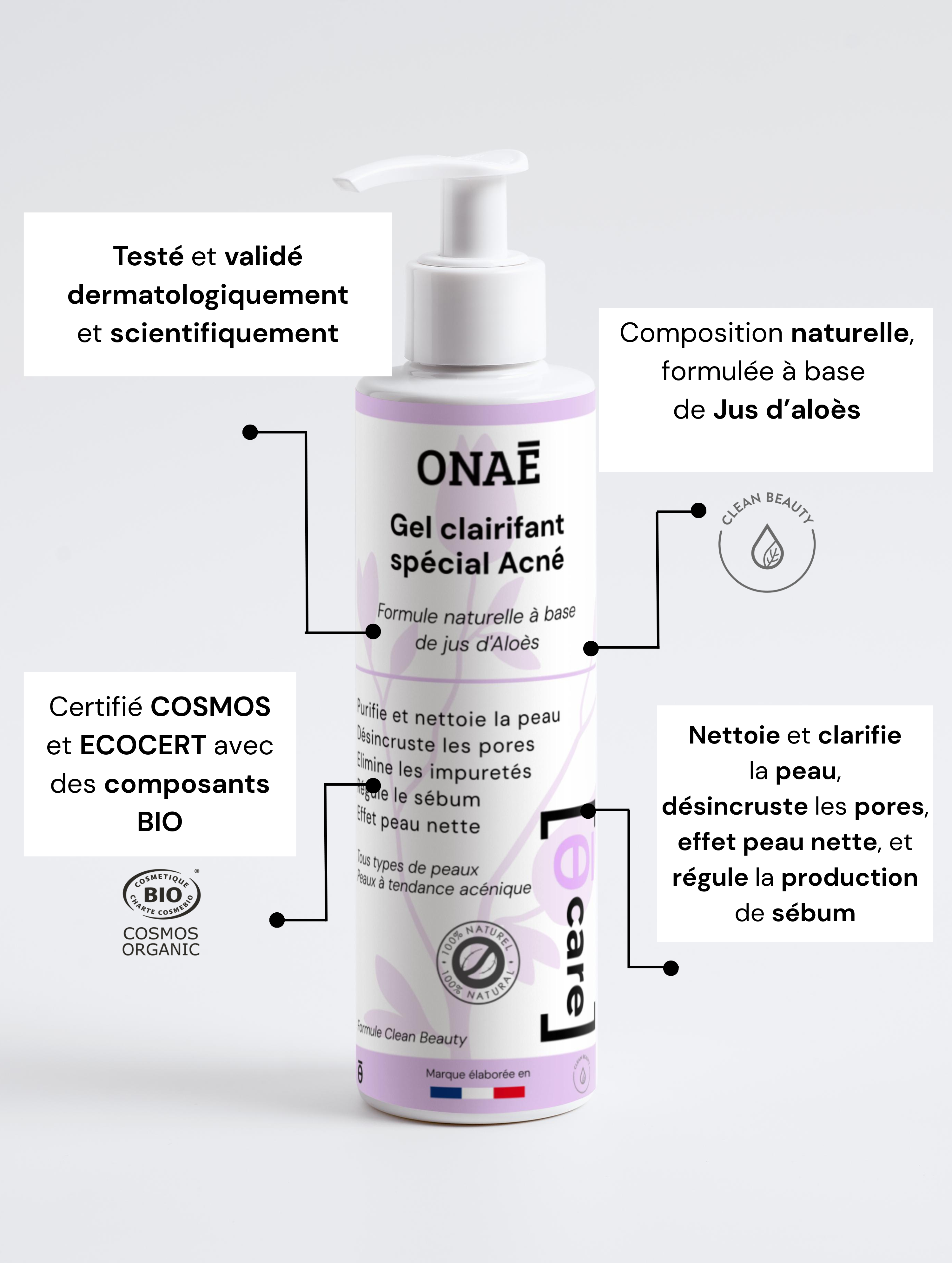 Gel pour le visage clarifiant spécial Acné