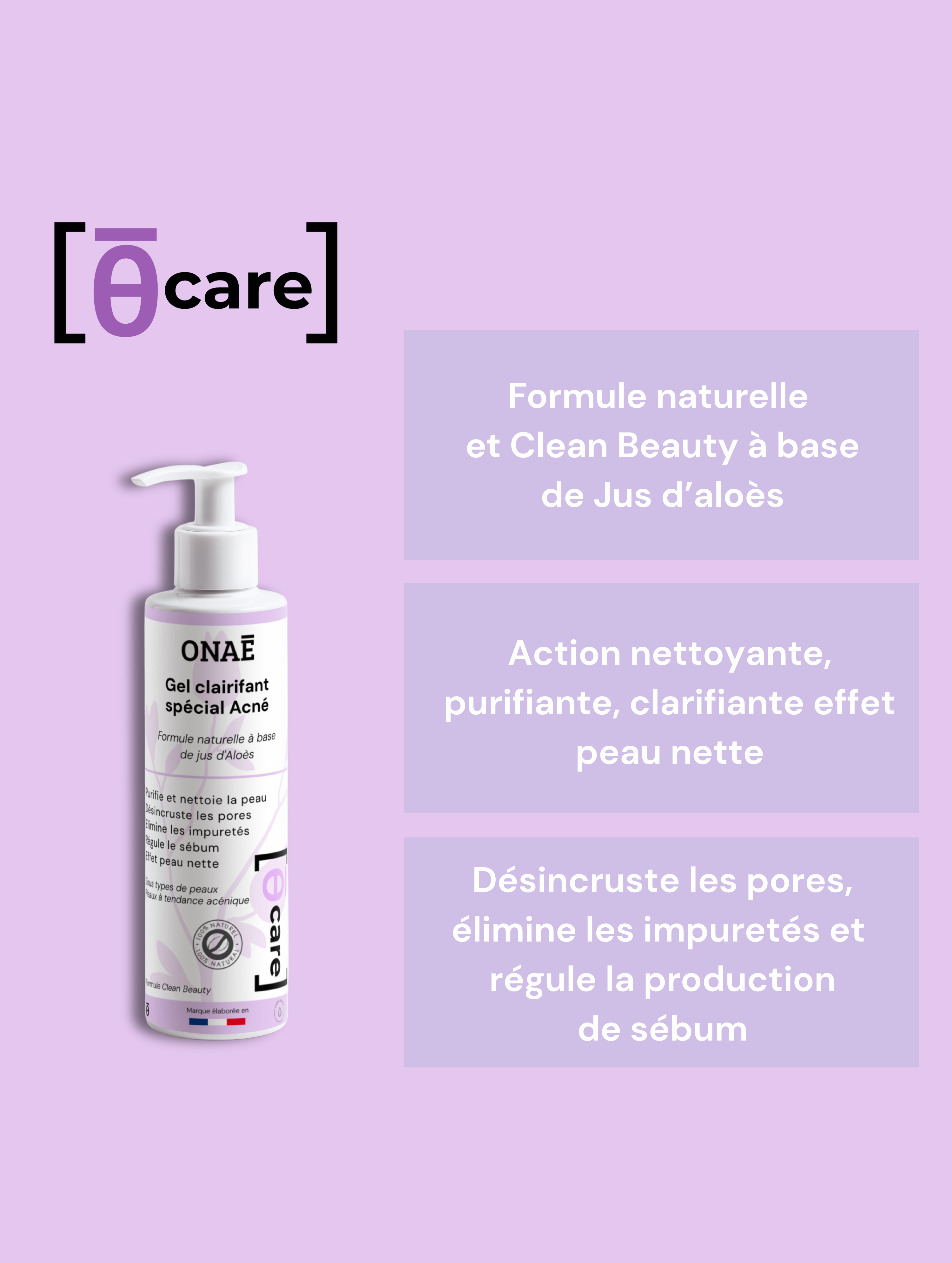 Gel pour le visage clarifiant spécial Acné