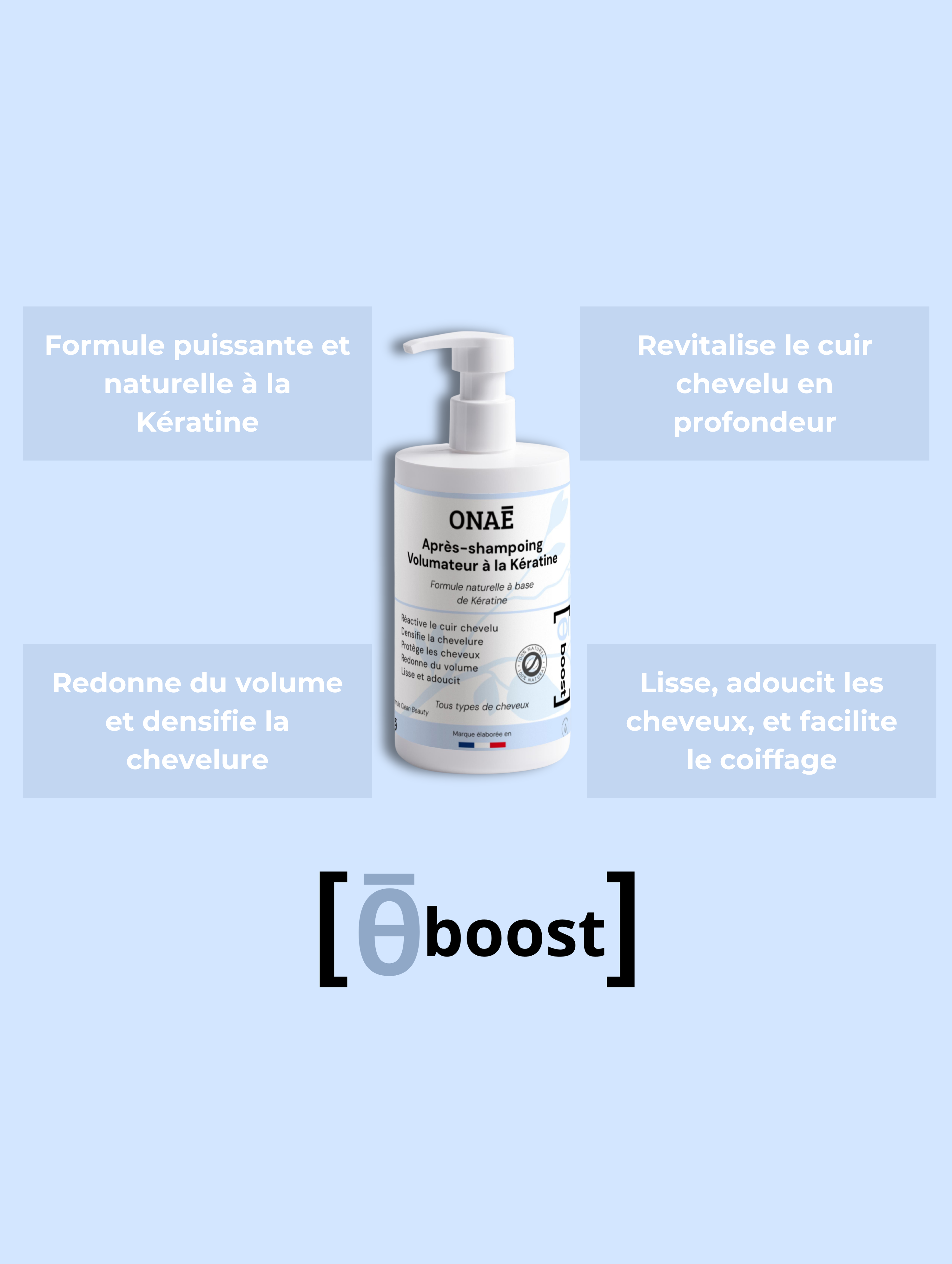 Après-shampoing volume & force à la kératine
