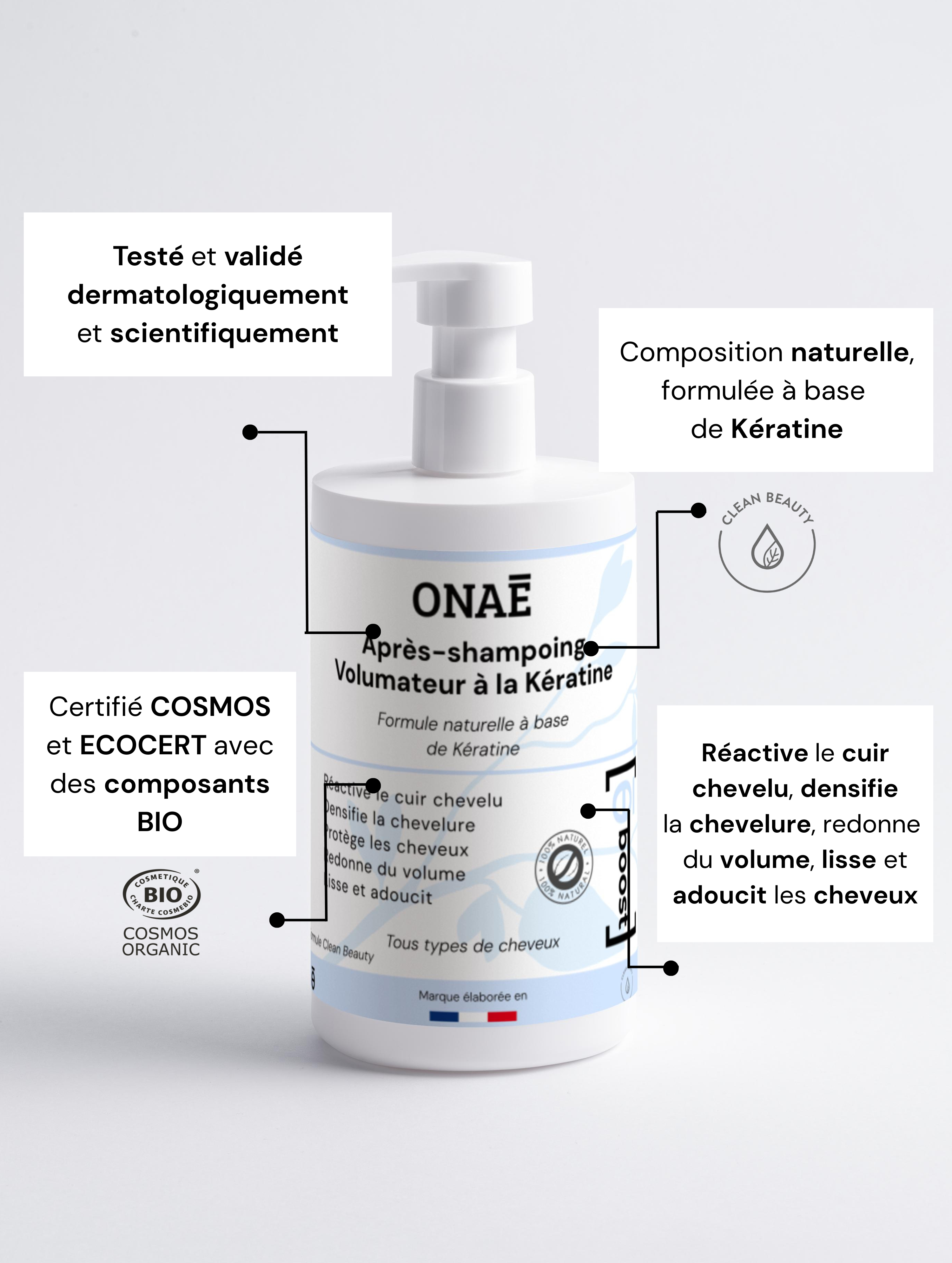 Après-shampoing volume & force à la kératine