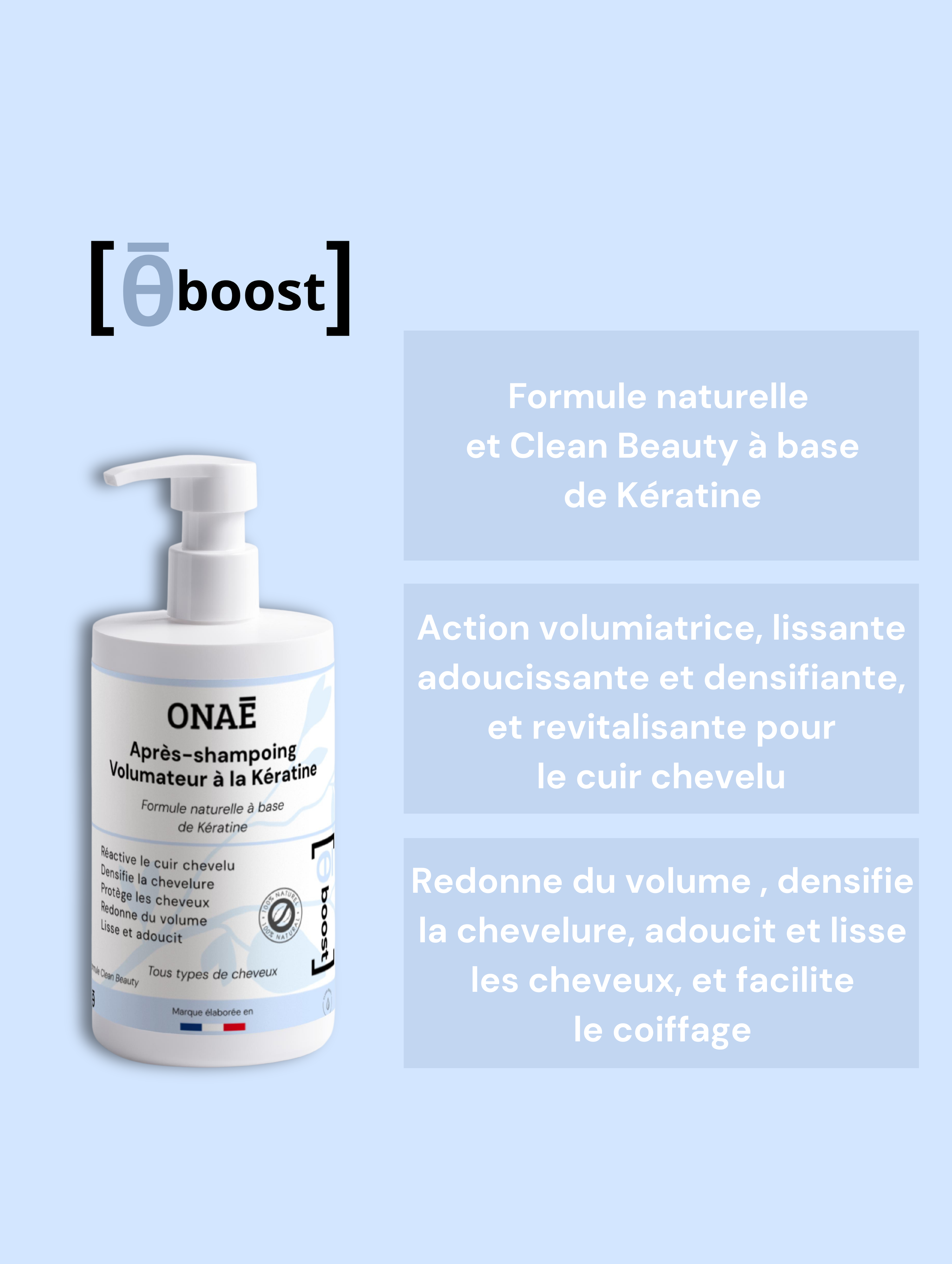 Après-shampoing volume & force à la kératine