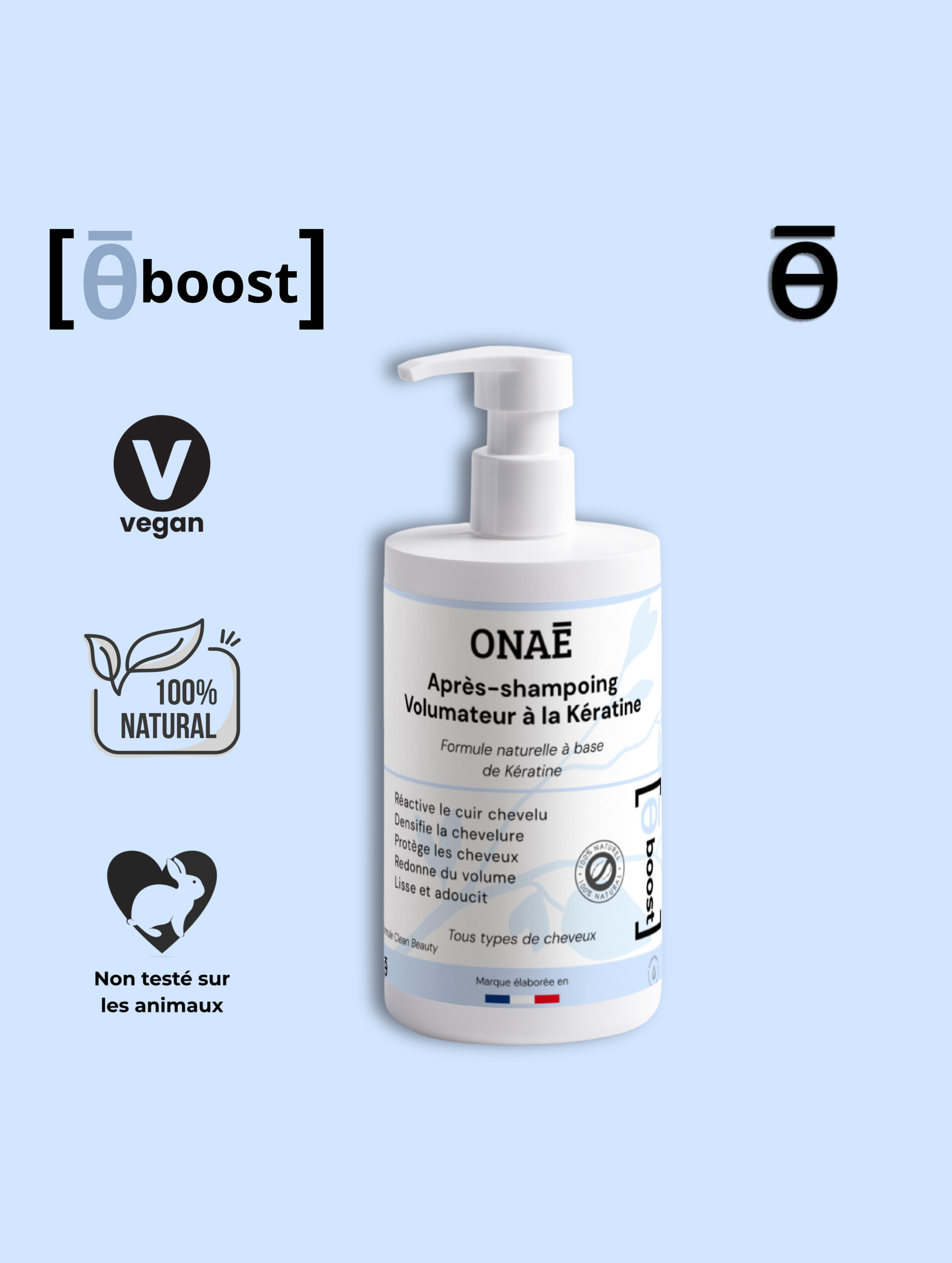 Après-shampoing volume & force à la kératine