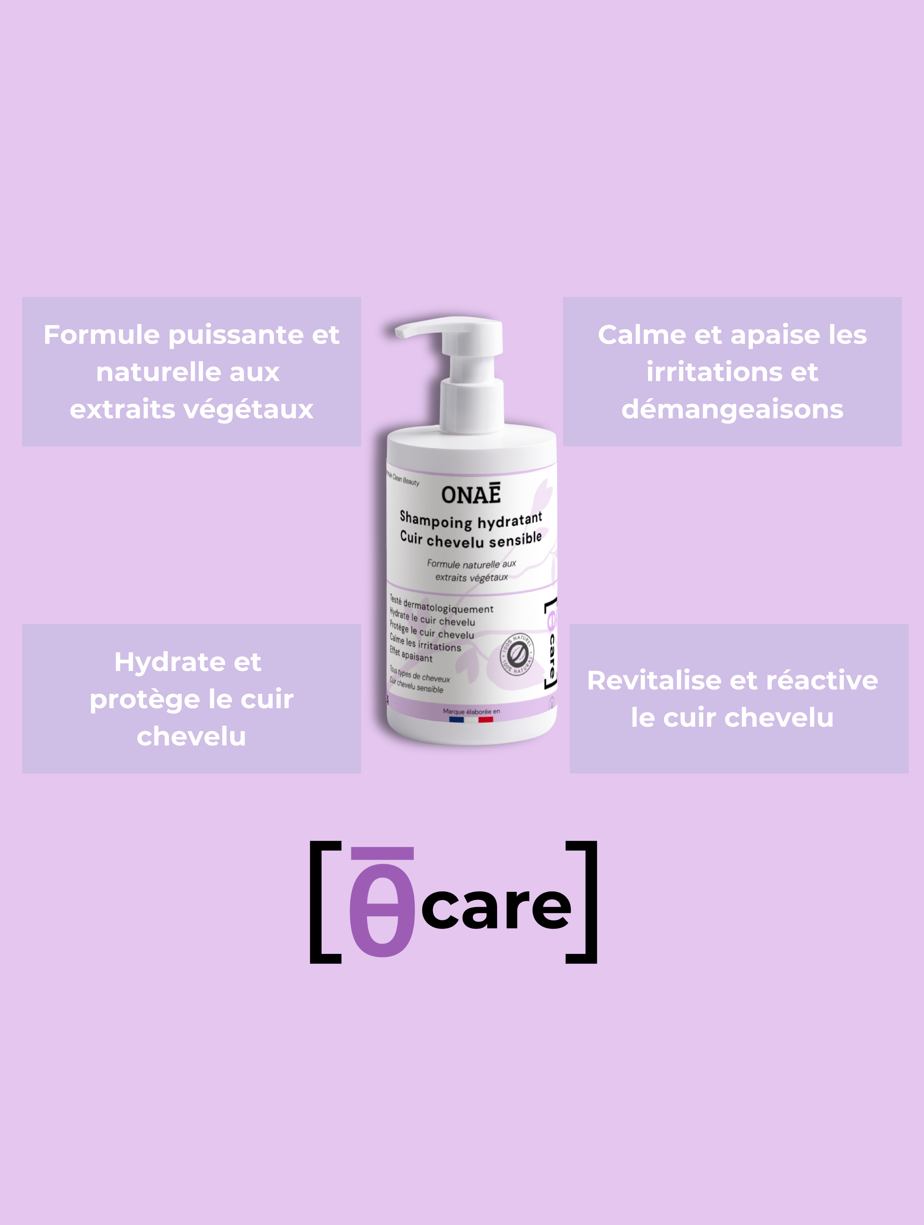 Shampoing doux & hydratant pour cuir chevelu sensible