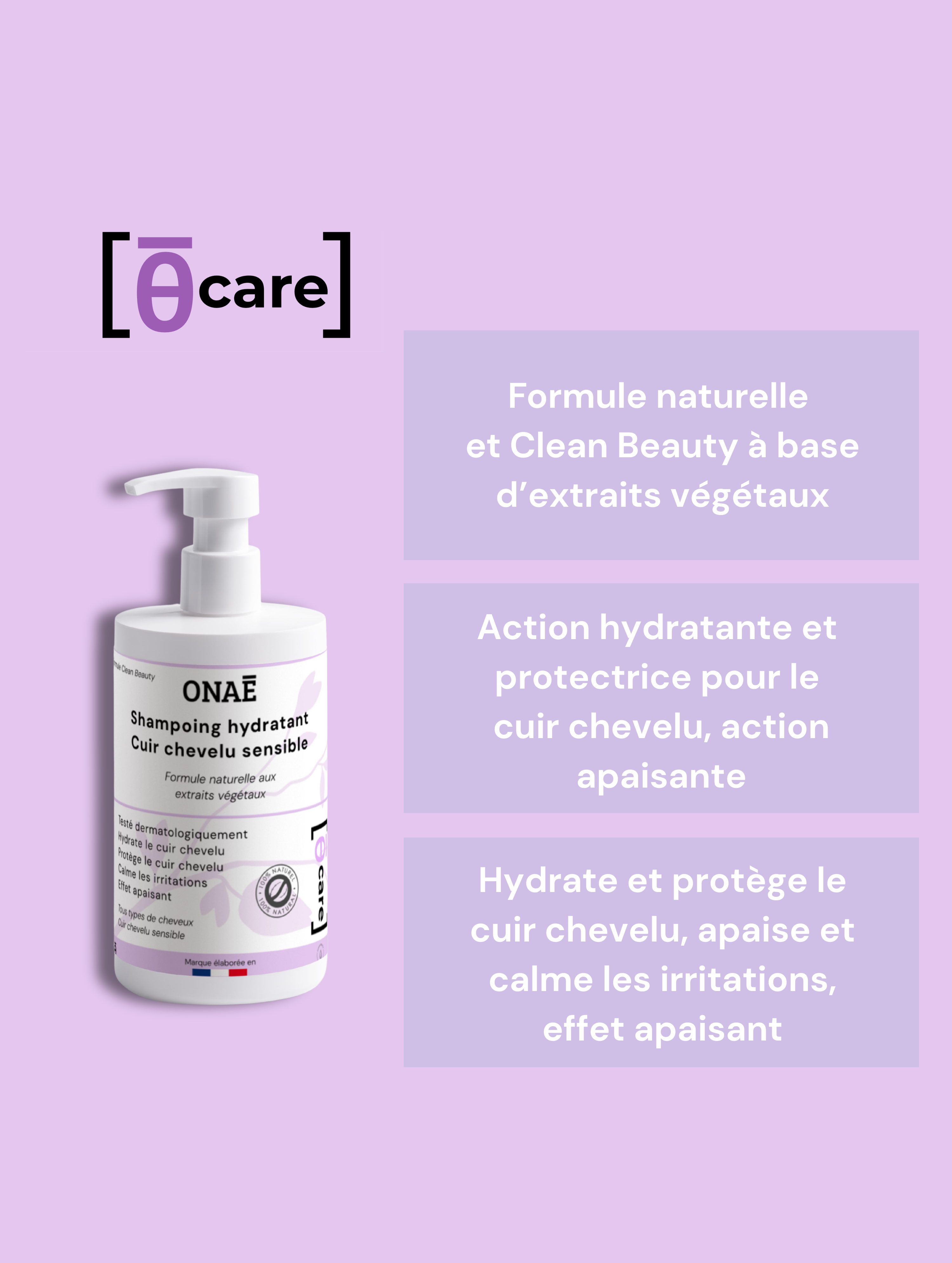 Shampoing doux & hydratant pour cuir chevelu sensible