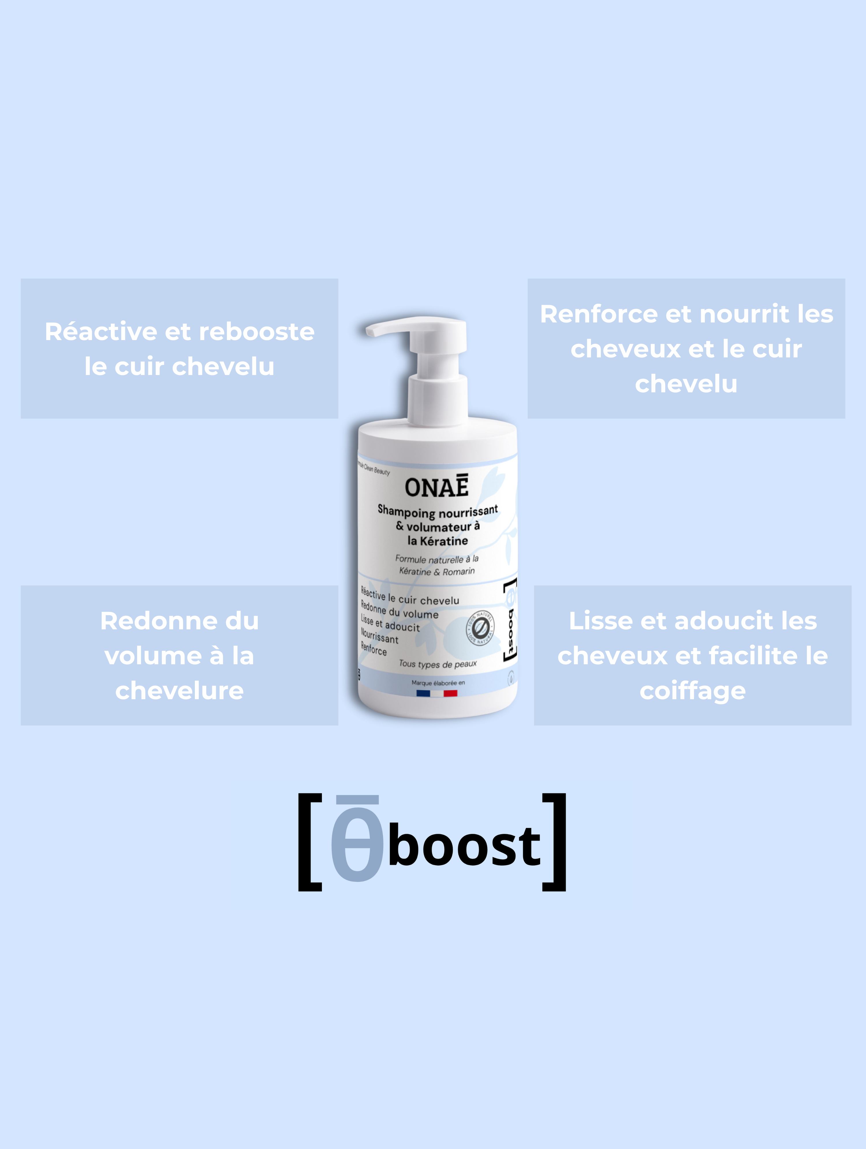 Shampoing nourrissant et volumateur à la Kératine