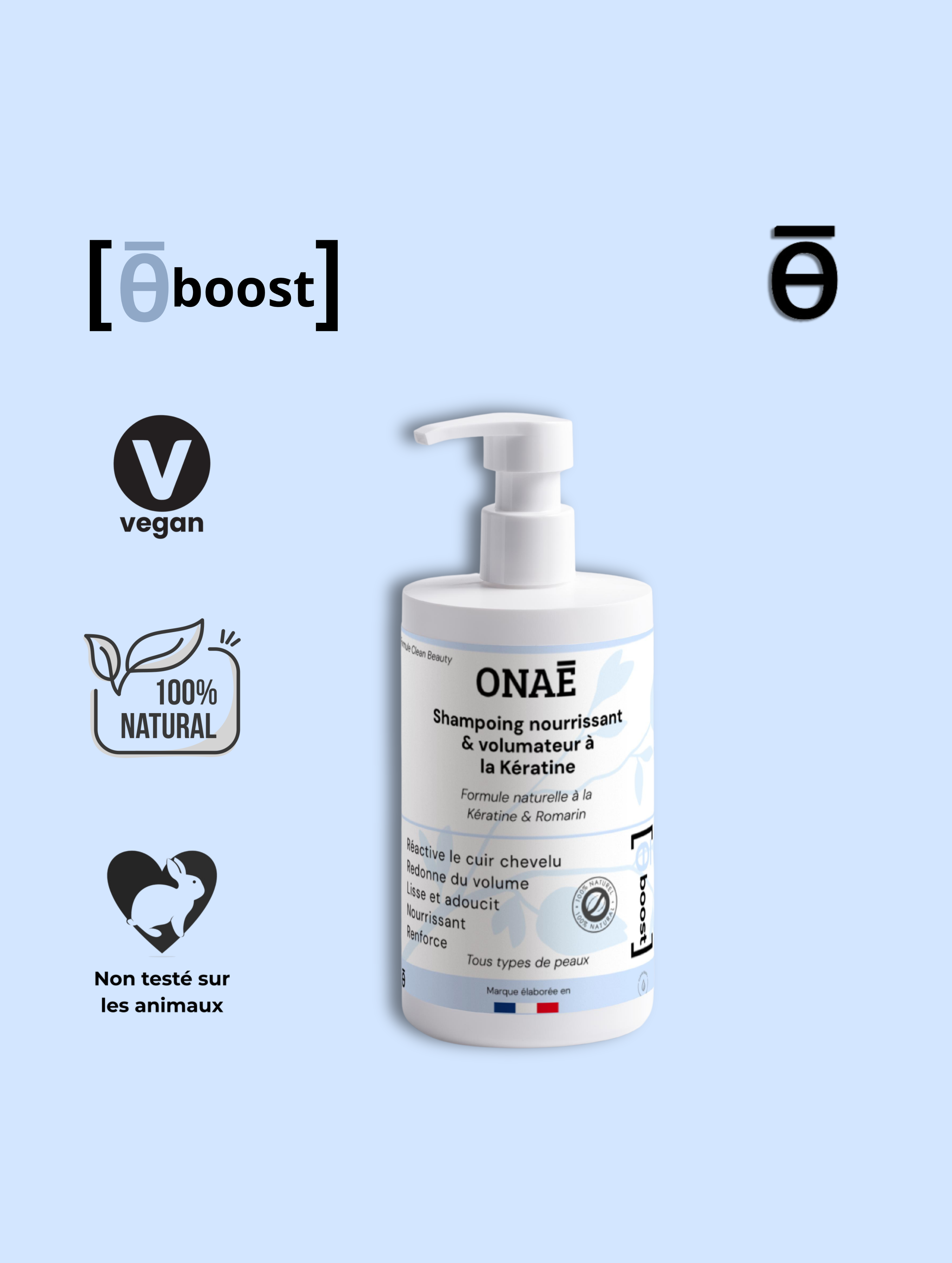 Shampoing nourrissant et volumateur à la Kératine