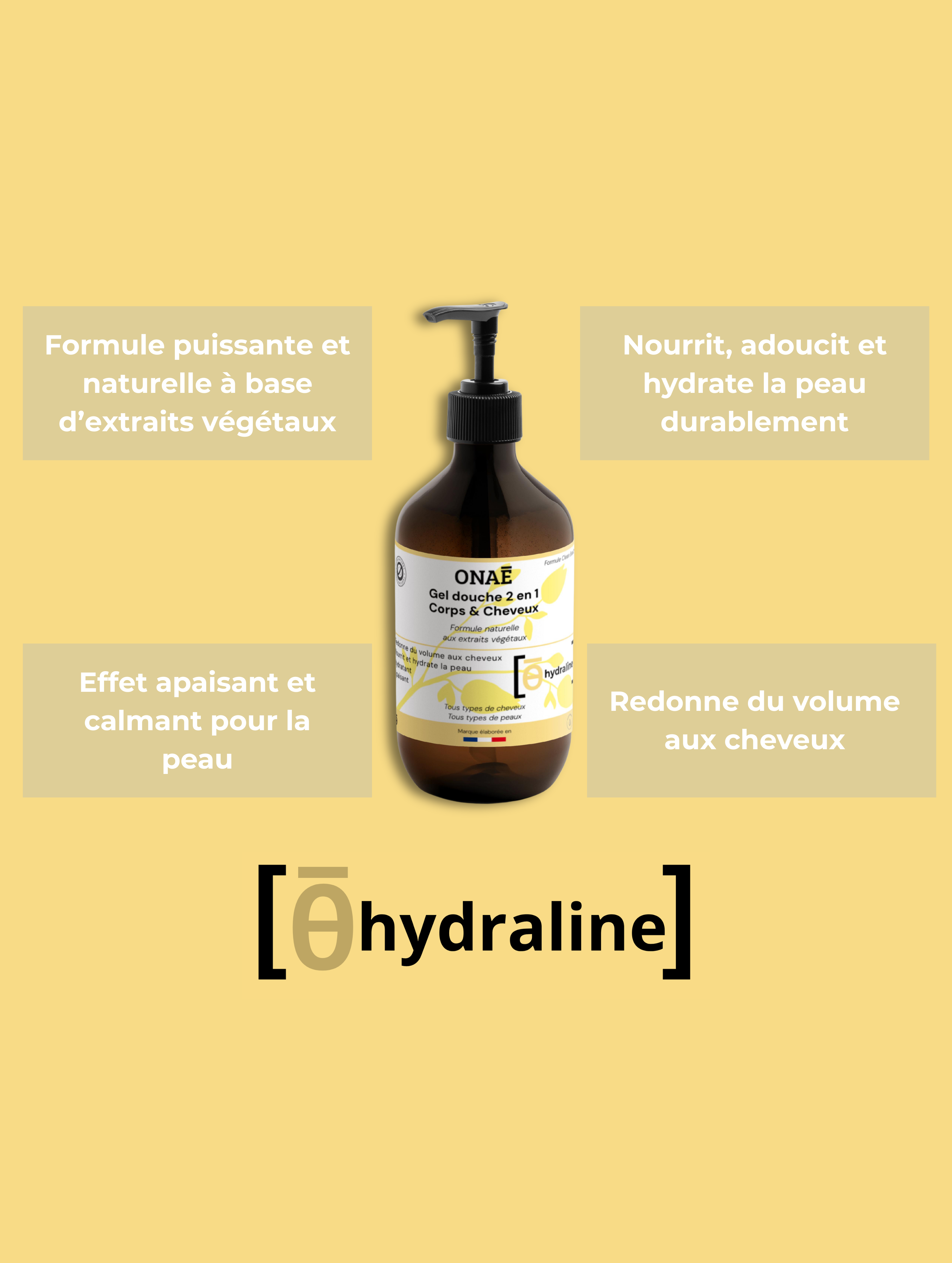 Gel douche & Shampoing corps & visage 2 en 1