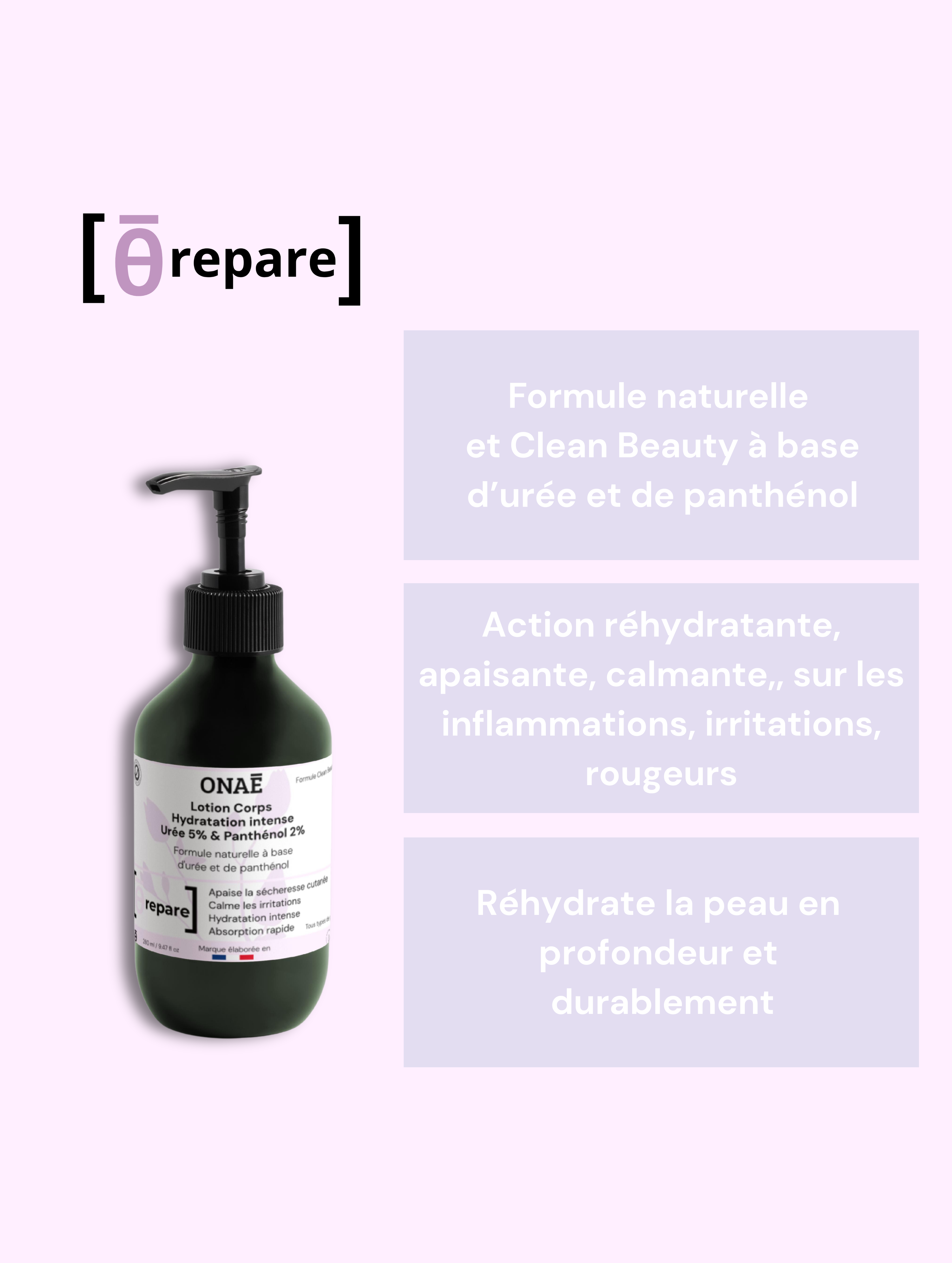 Lotion Corps hydratante 5% urée + 2% panthénol