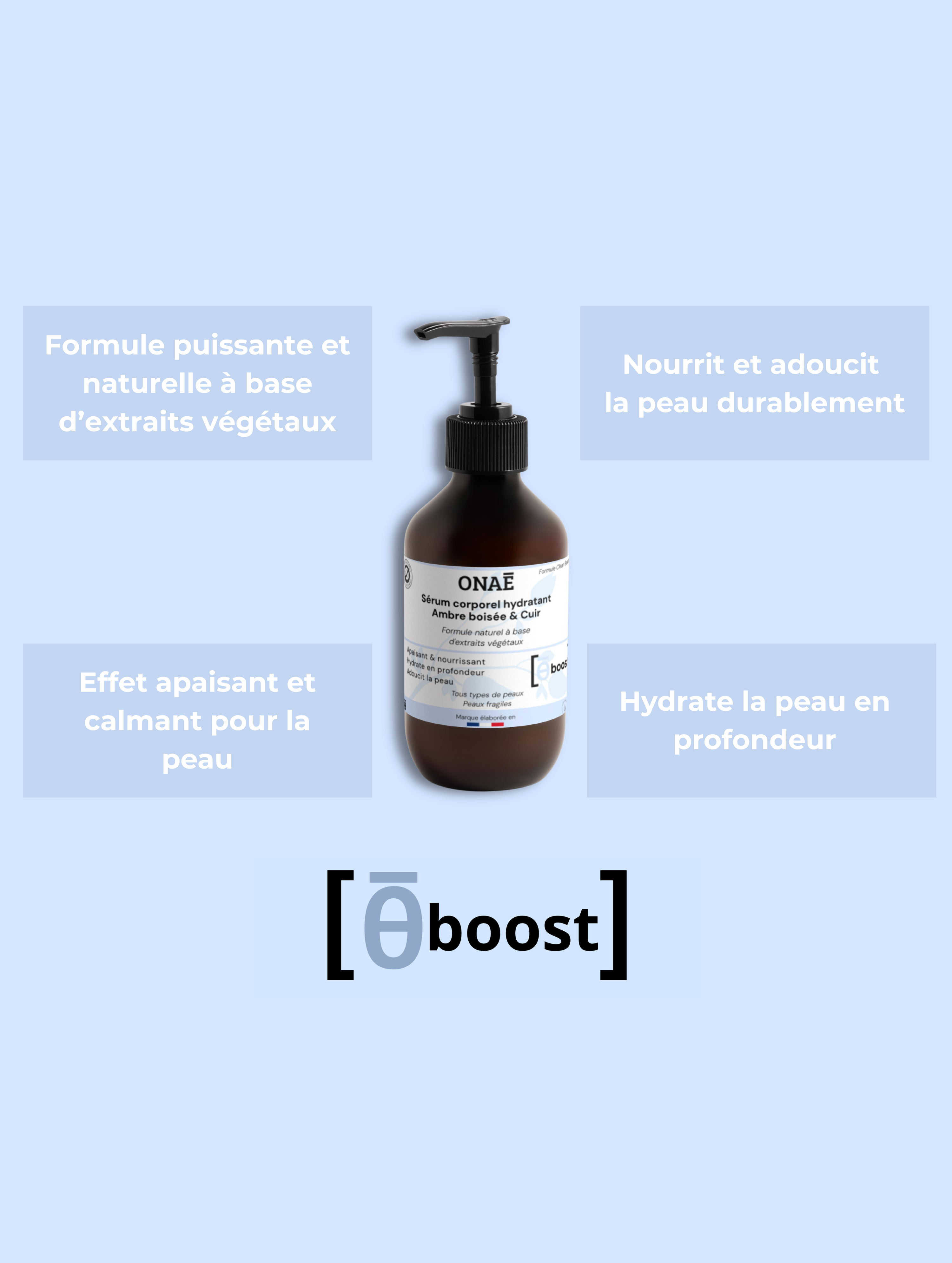 Sérum pour le Corps hydratant ambre boisée et cuir