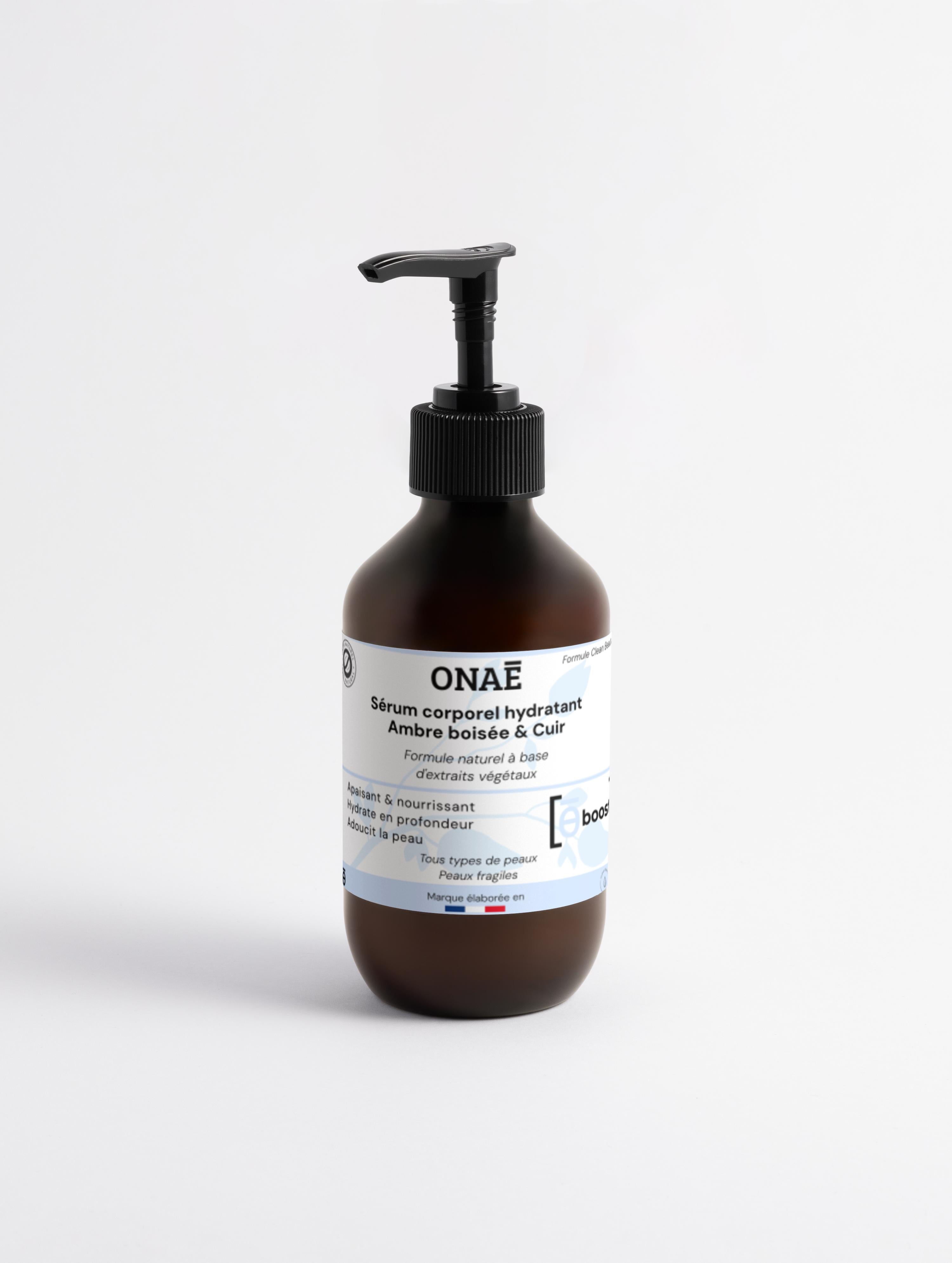 Sérum pour le Corps hydratant ambre boisée et cuir