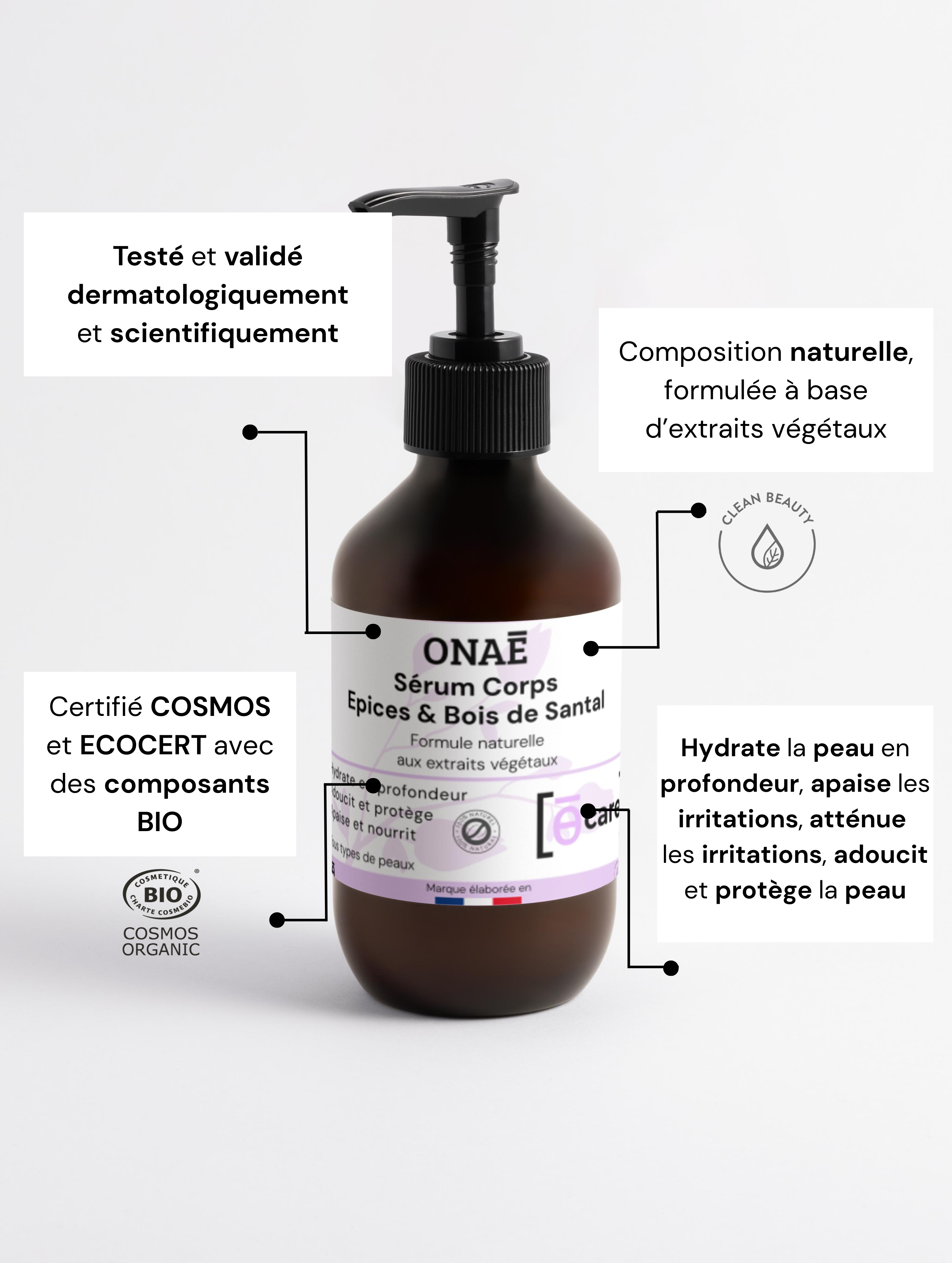 Sérum pour Corps Hydratant aux Epices et Bois de Santal