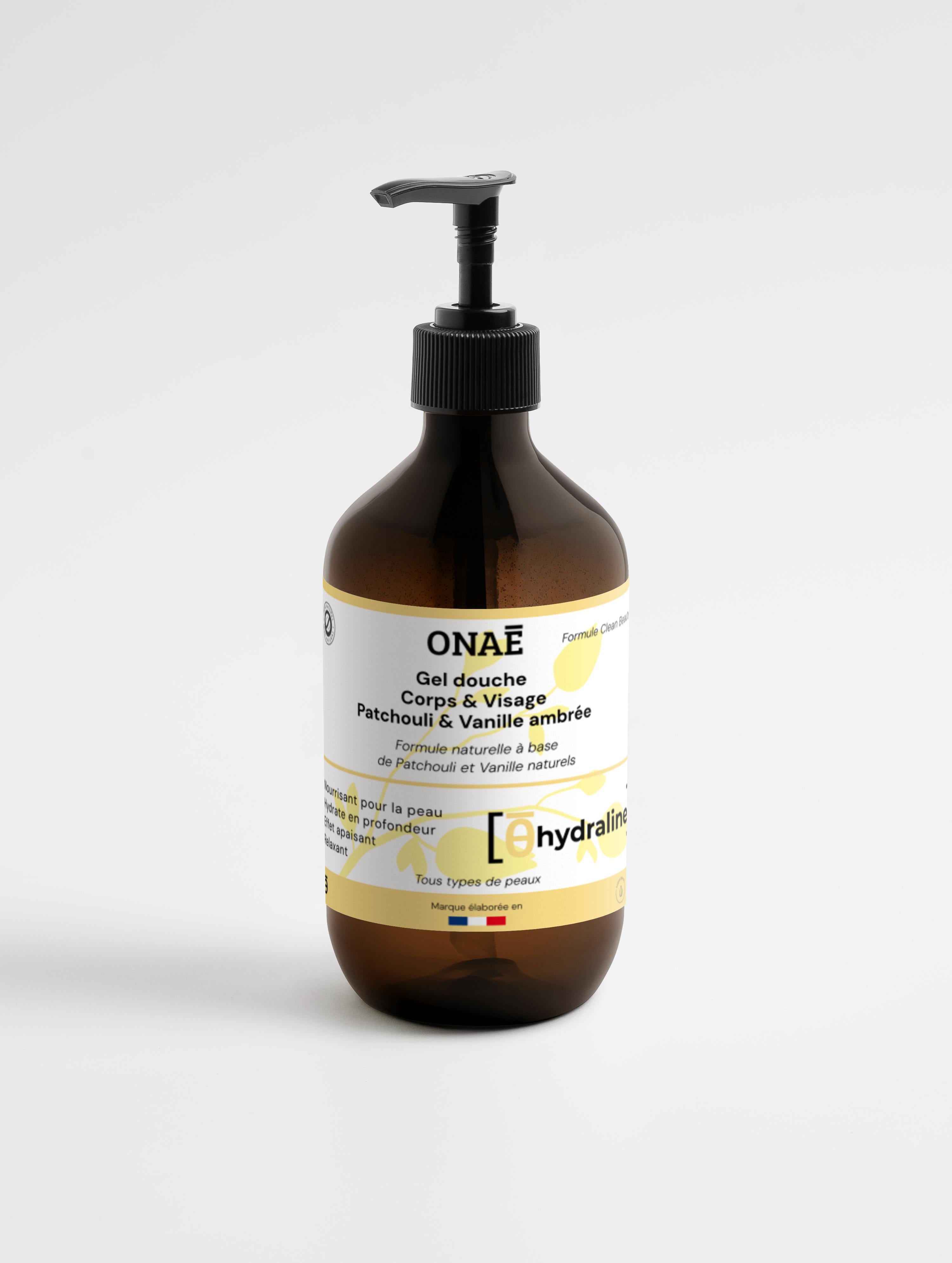 Gel douche corps et visage Patchouli & Vanille ambrée