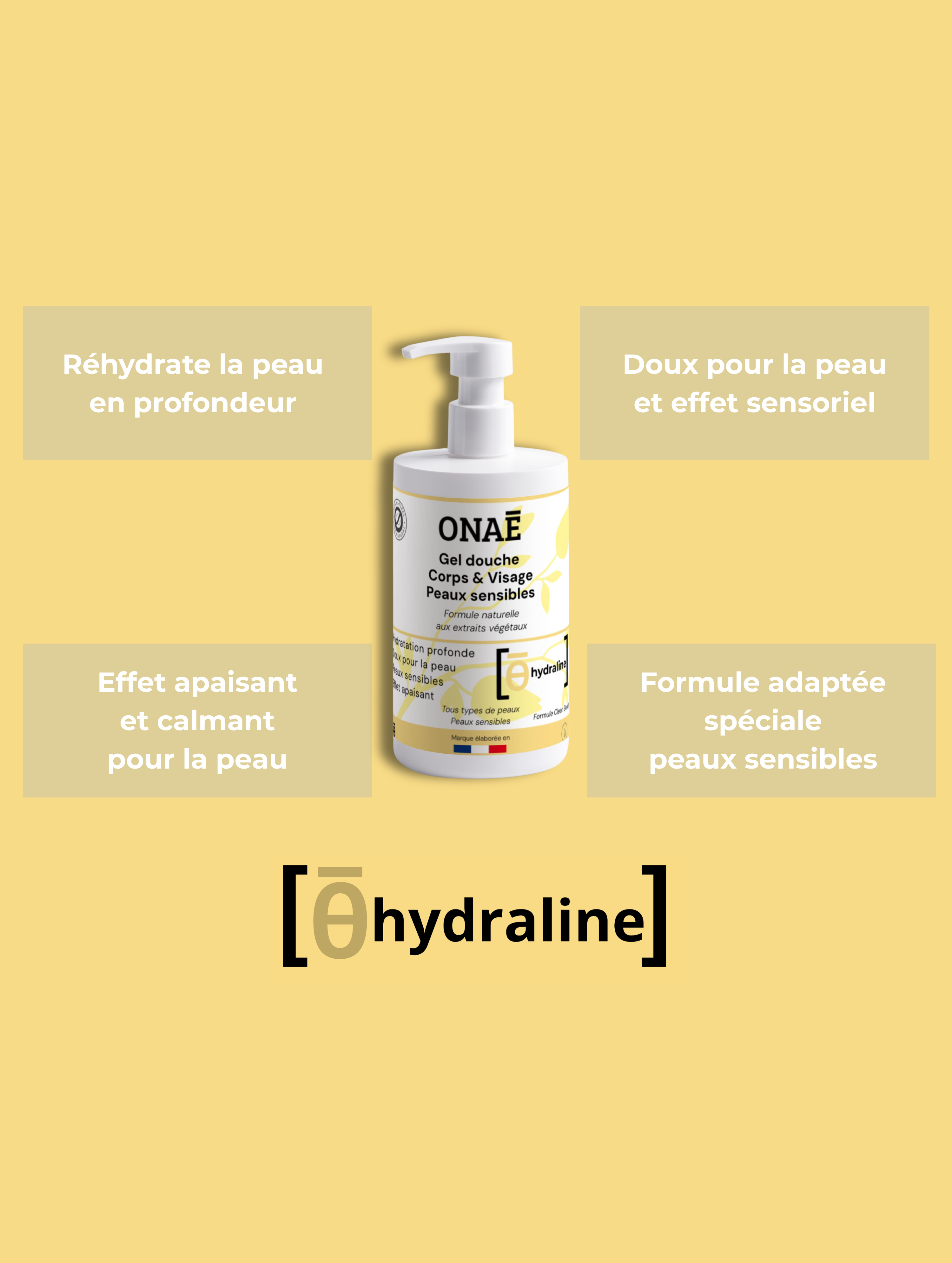 Gel douche Corps & Visage Peaux sensibles