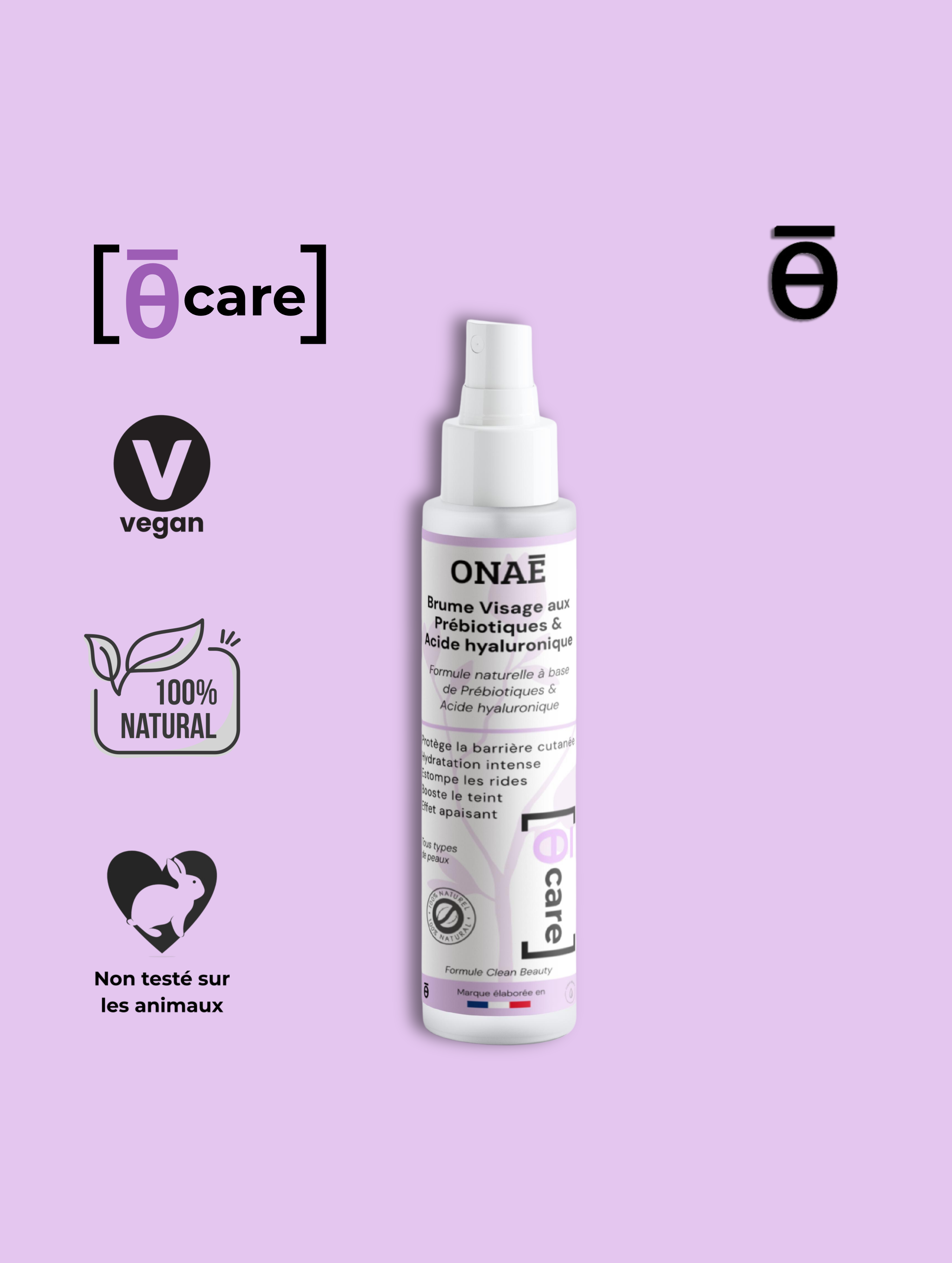 Brume visage aux Prébiotiques et Acide hyaluronique