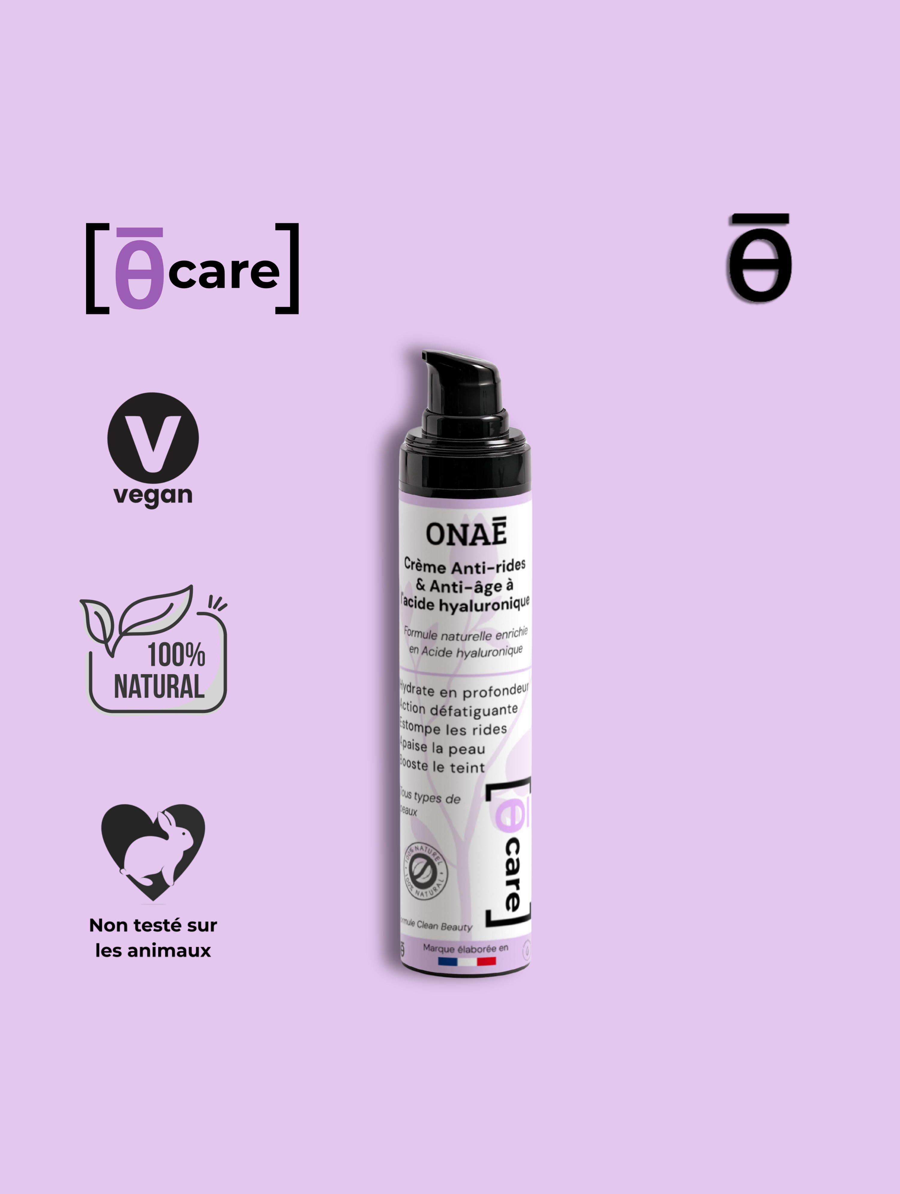 Crème Anti-rides & Anti-âge à l'acide hyaluronique