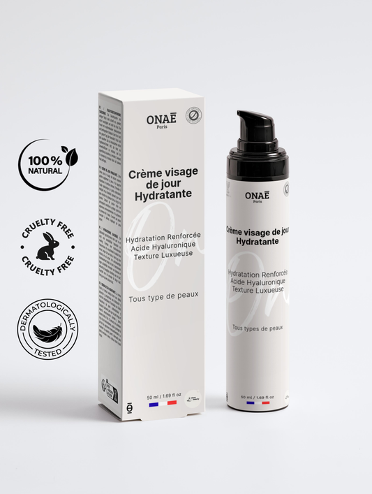 Crème pour le visage hydratante et anti-âge de jour Onaé paris tous types de peaux - vue principale