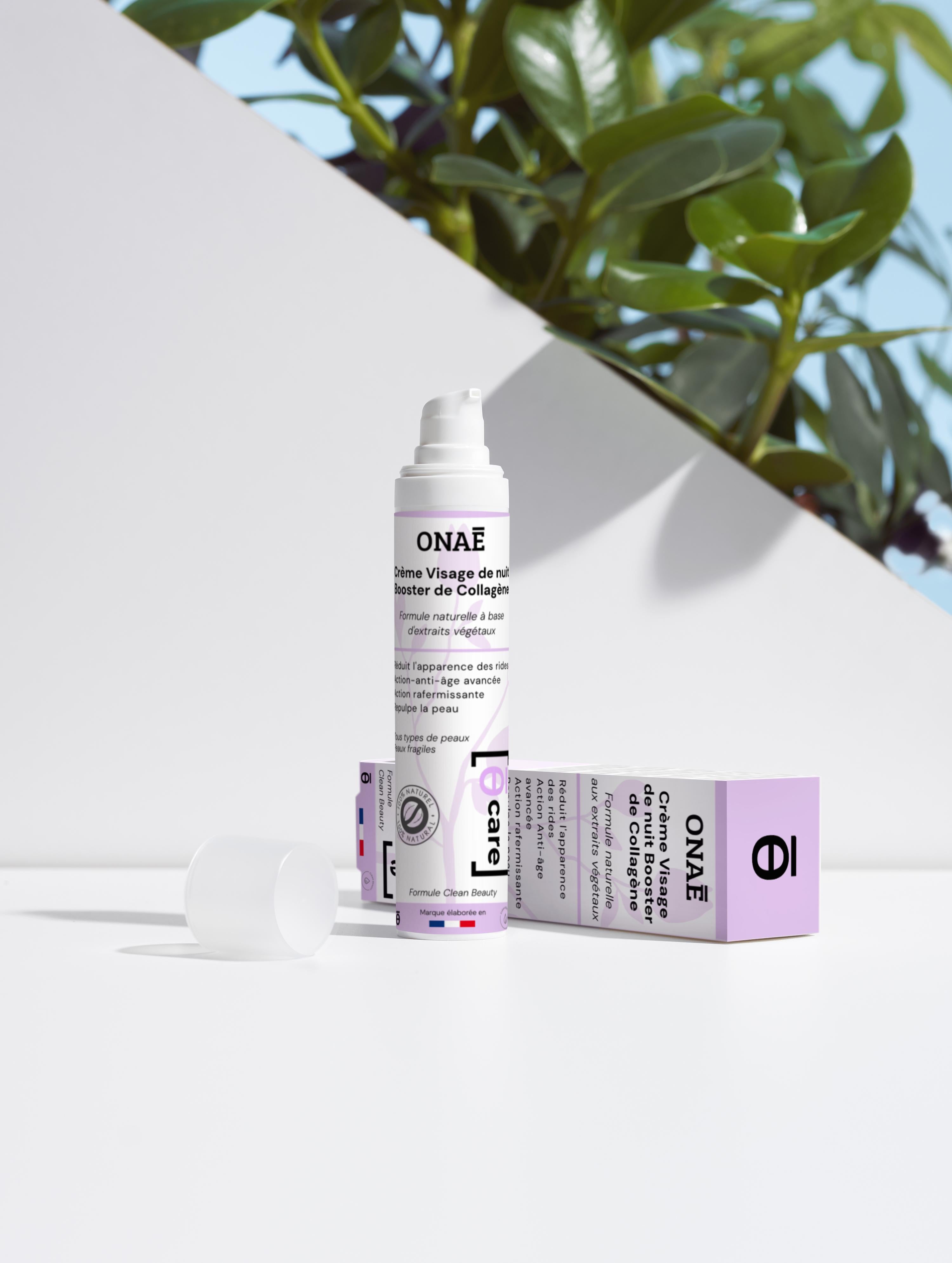 Crème visage de nuit anti-âge boost collagène