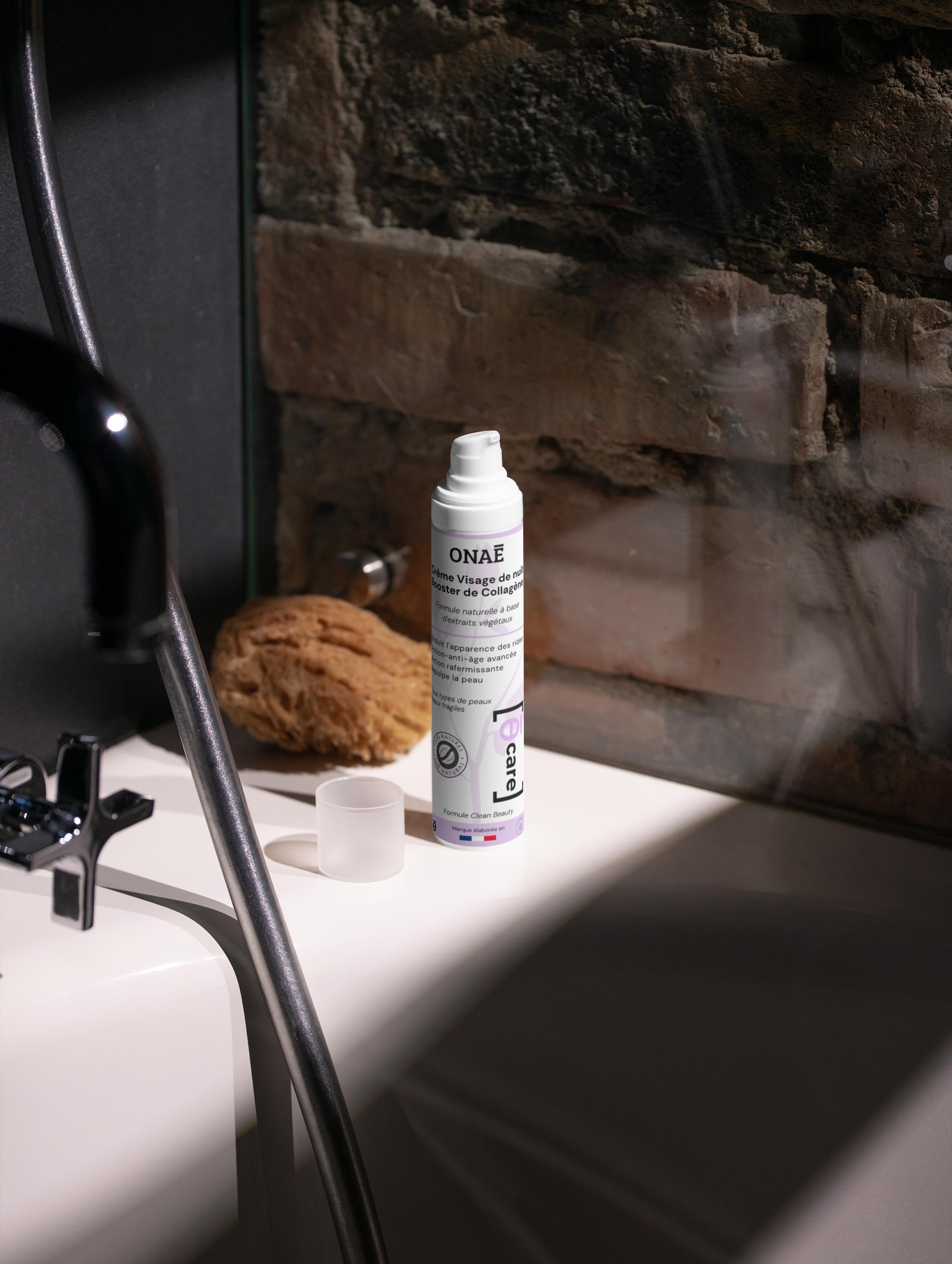 Crème visage de nuit anti-âge boost collagène