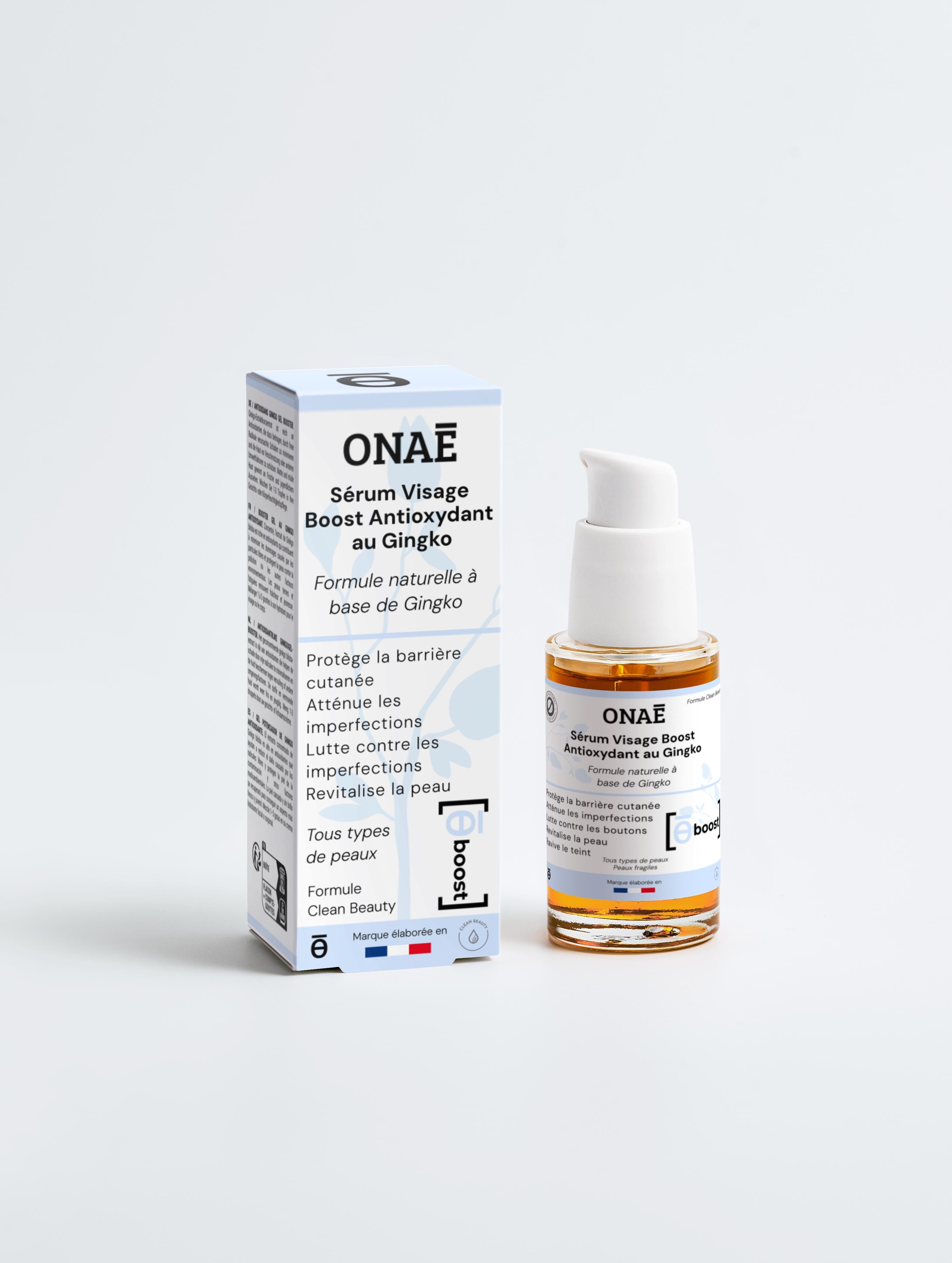 Gel visage antioxydant et anti-âge au Gingko