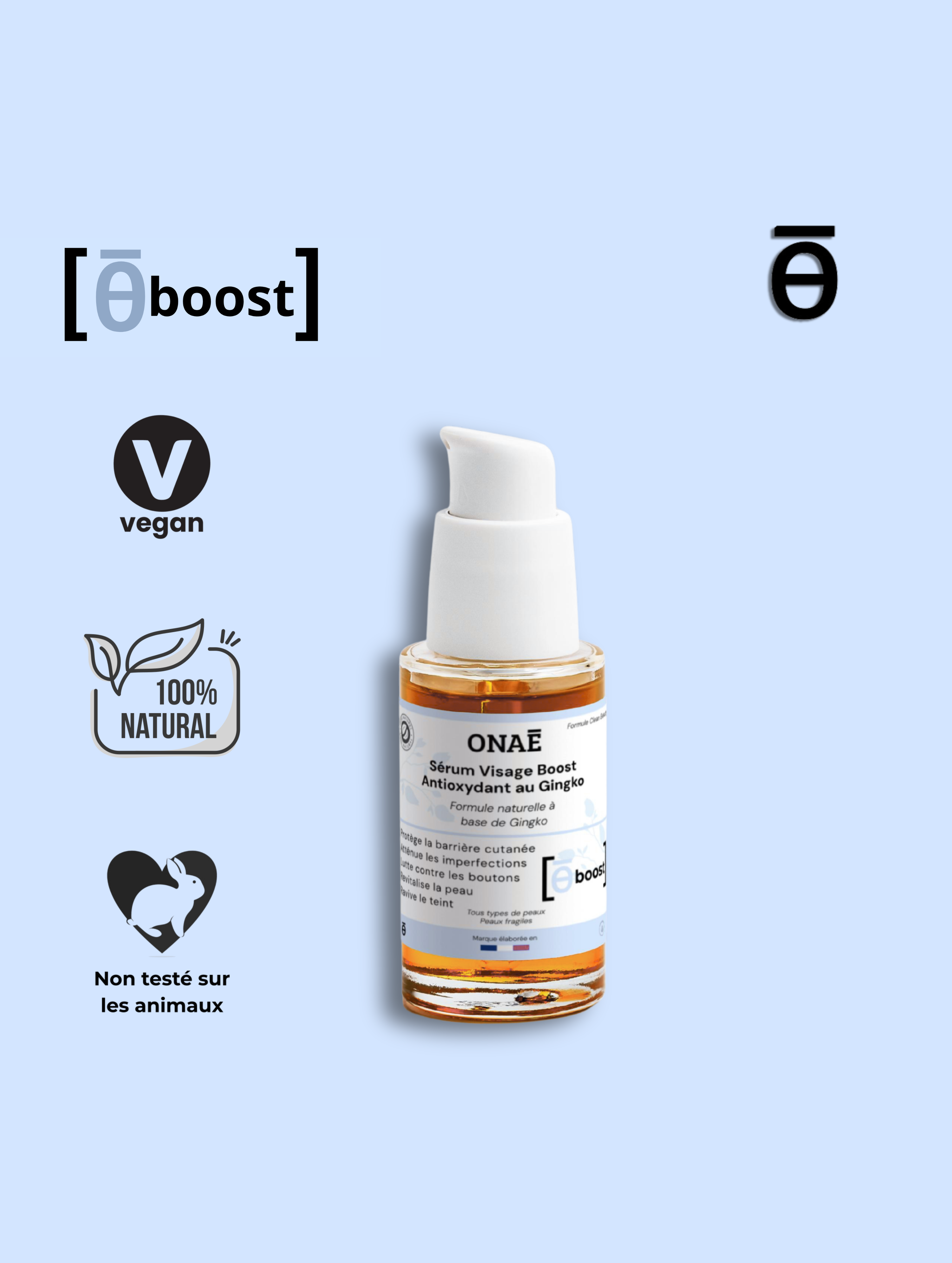 Gel visage antioxydant et anti-âge au Gingko