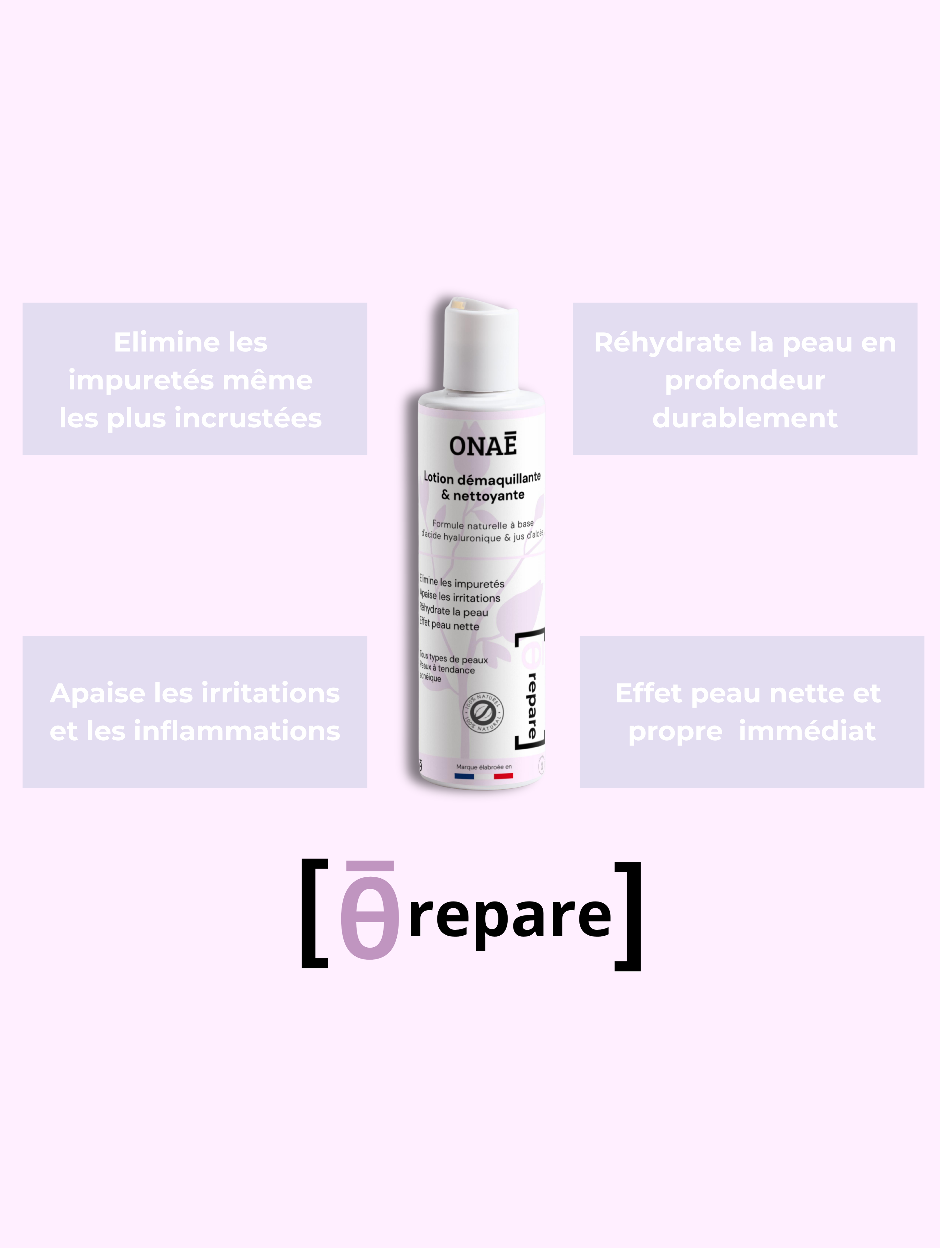 Lotion tonifiante et hydratante pour le visage