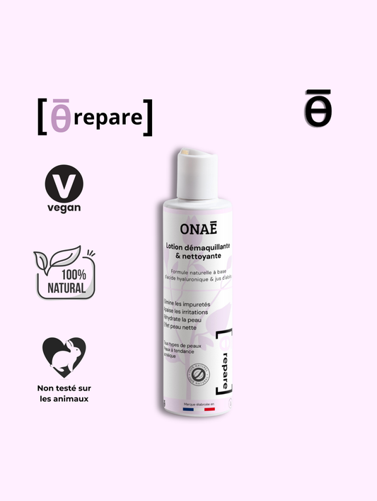 Lotion démaquillante et nettoyante pour le visage