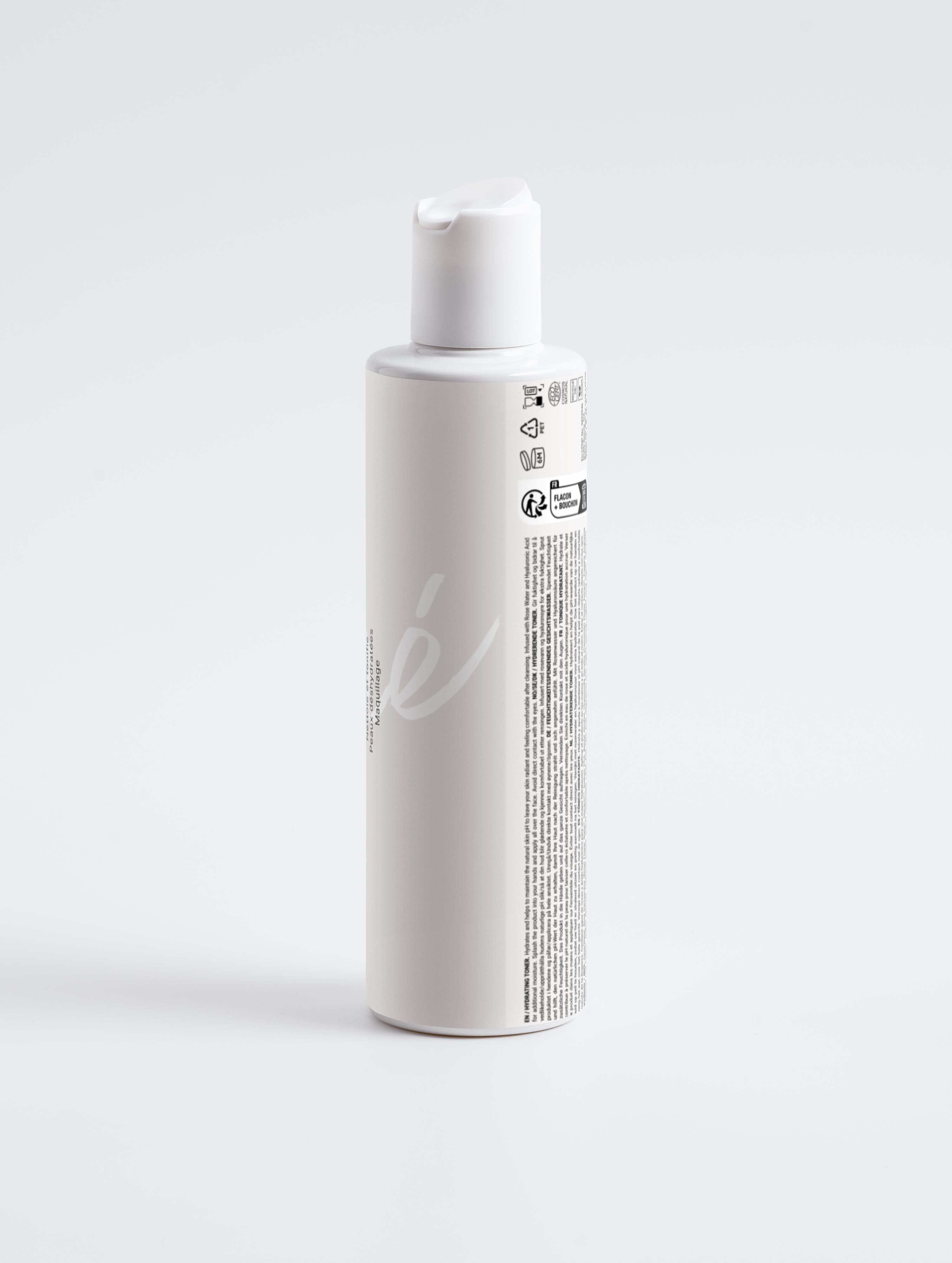 Lotion pour le visage hydratante et tonifiante Onaé paris tous types de peaux - flacon vue de dos