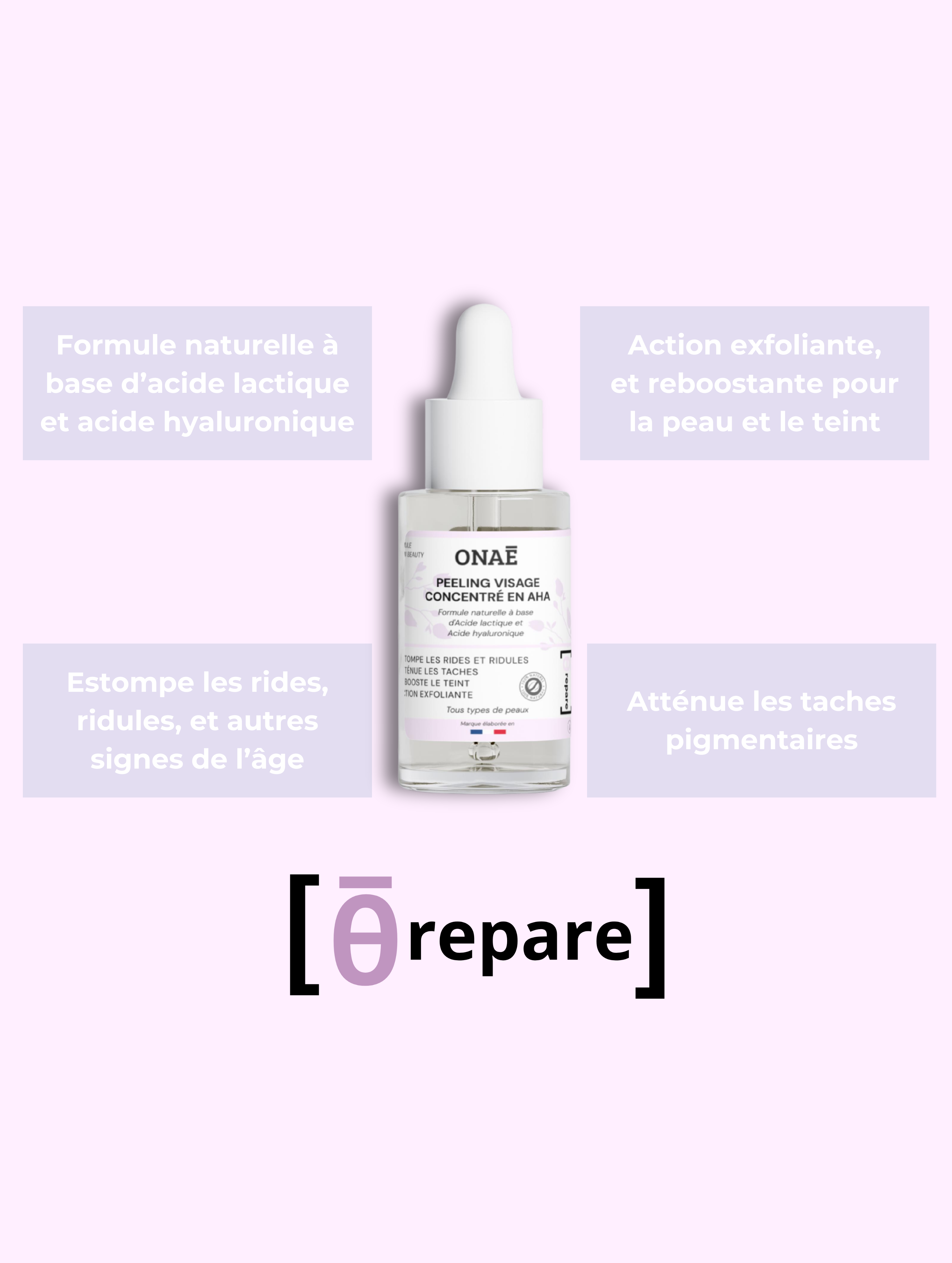 Peeling actif pour le visage concentré en AHA