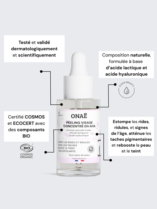 Peeling actif pour le visage concentré en AHA