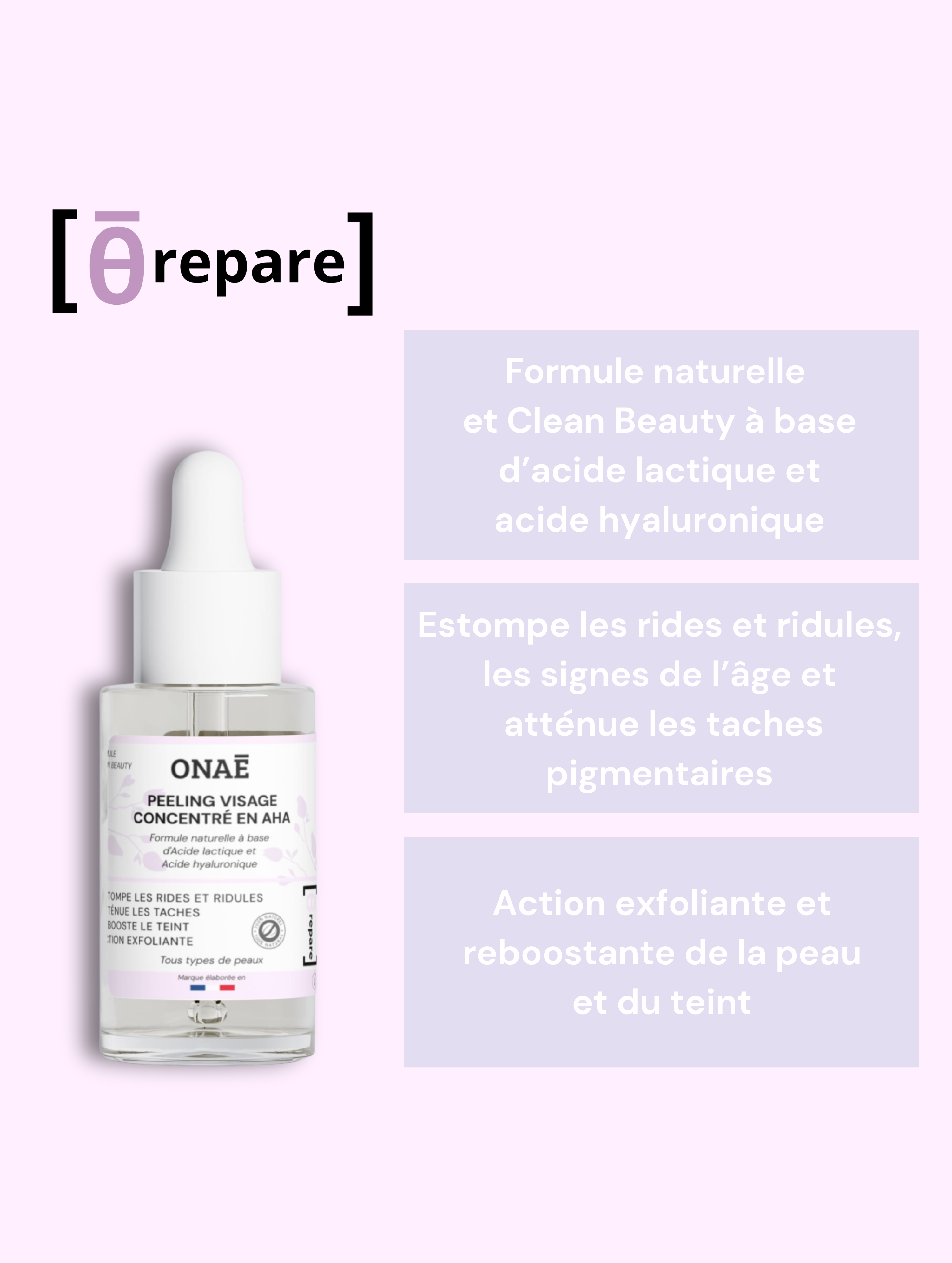 Peeling actif pour le visage concentré en AHA