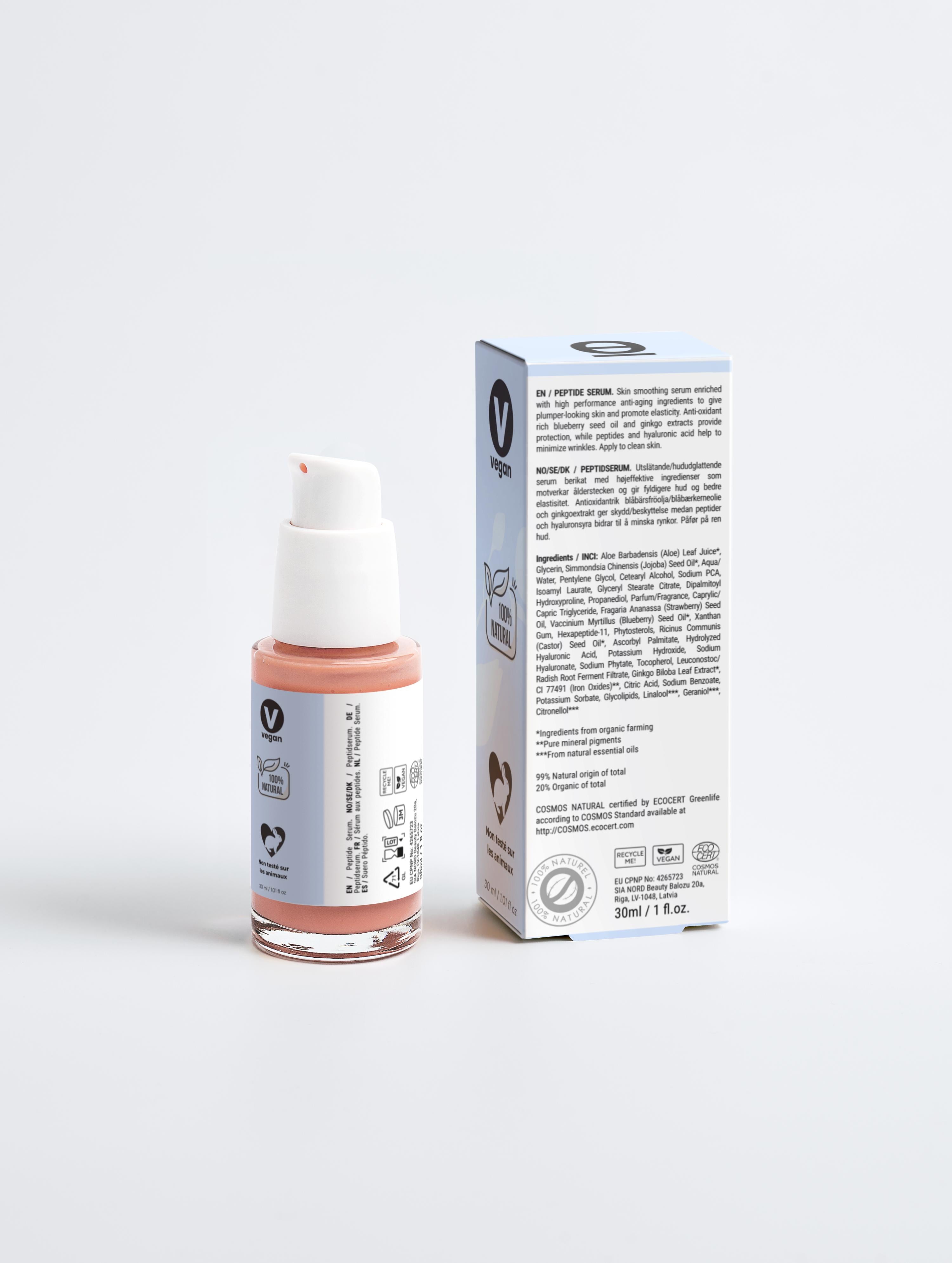 Sérum pour le visage anti-âge actif aux peptides