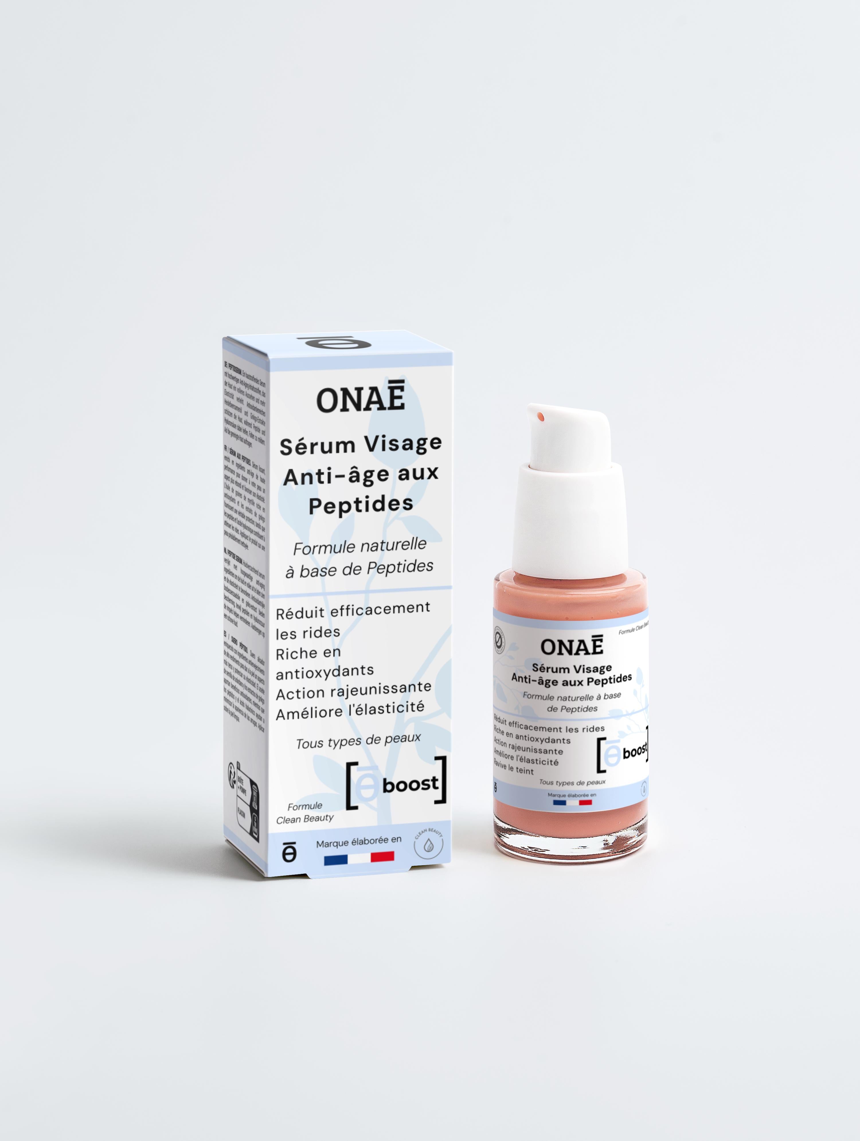 Sérum pour le visage anti-âge actif aux peptides