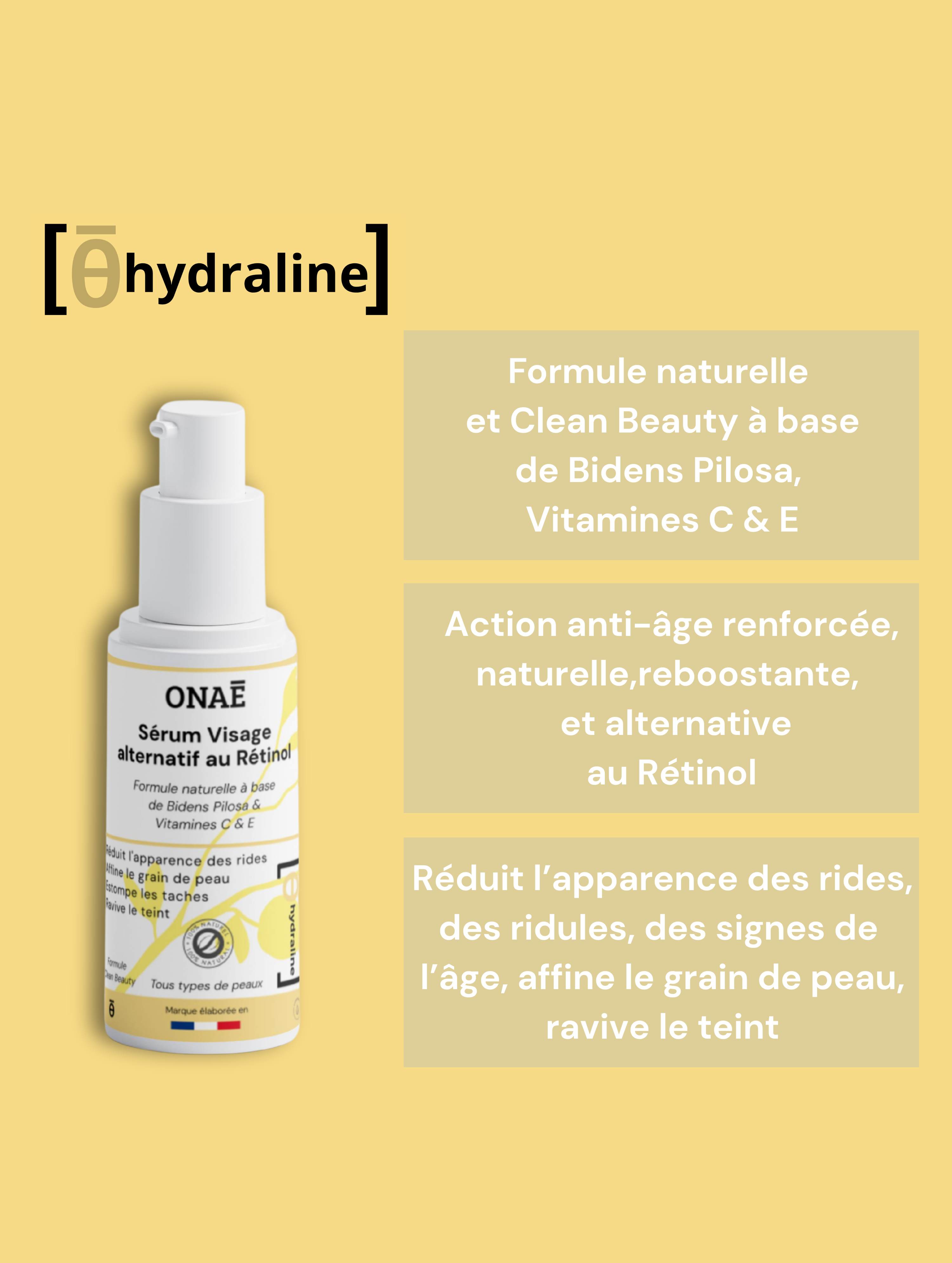 Sérum visage antioxydant alternatif au rétinol