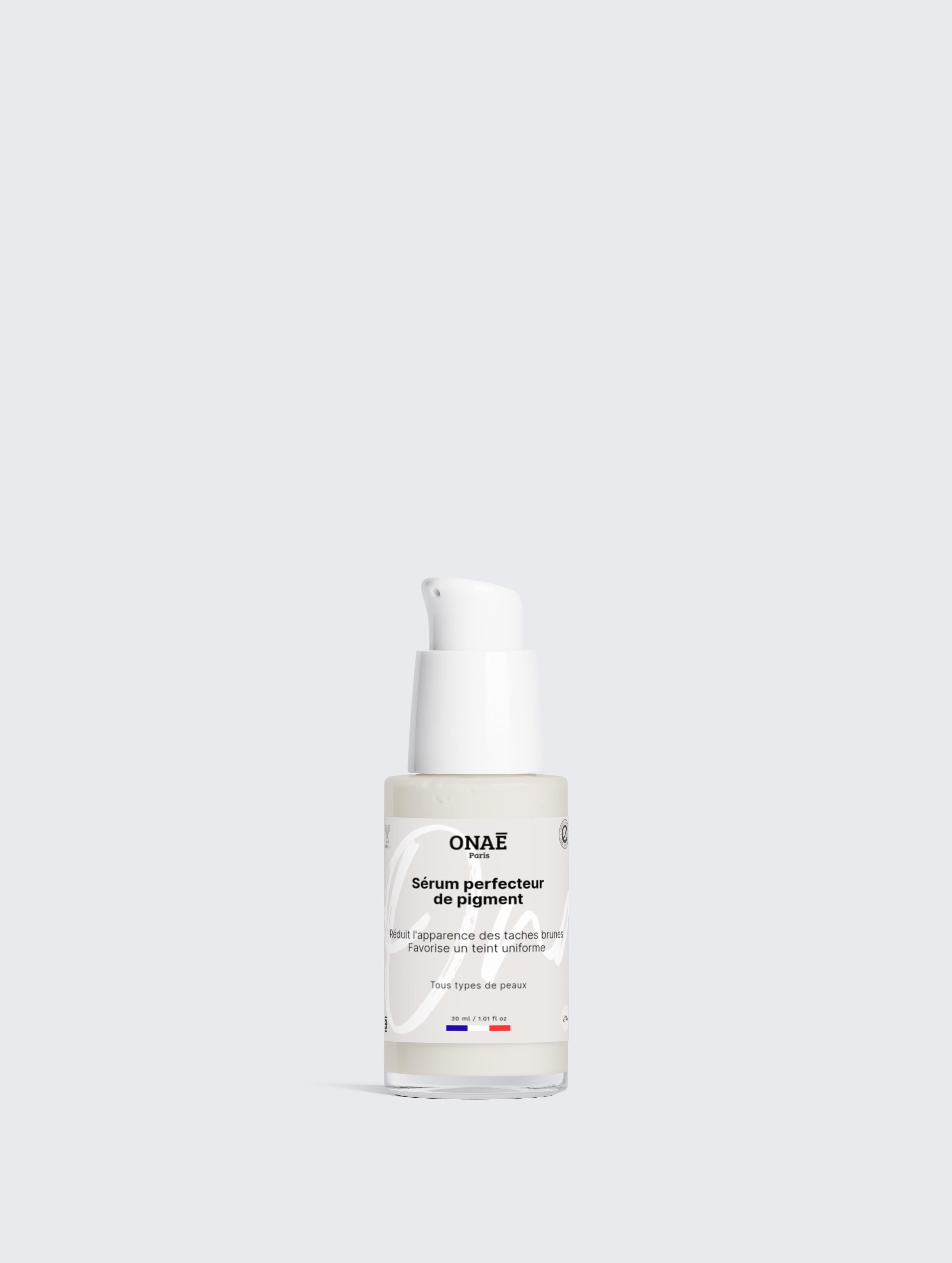 Sérum pour le visage perfecteur de teint et pigment Onaé paris - flacon vue de face