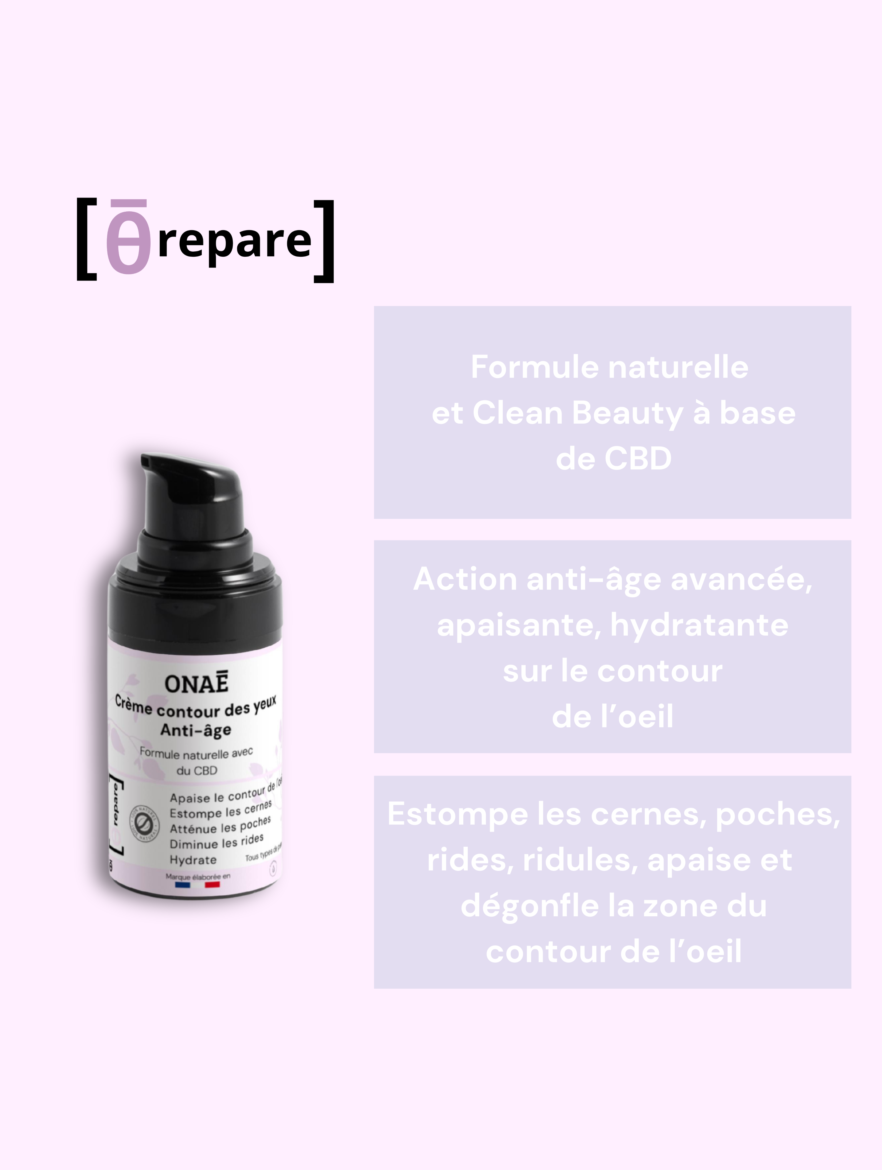 Crème pour le contour des yeux Anti-âge au CBD