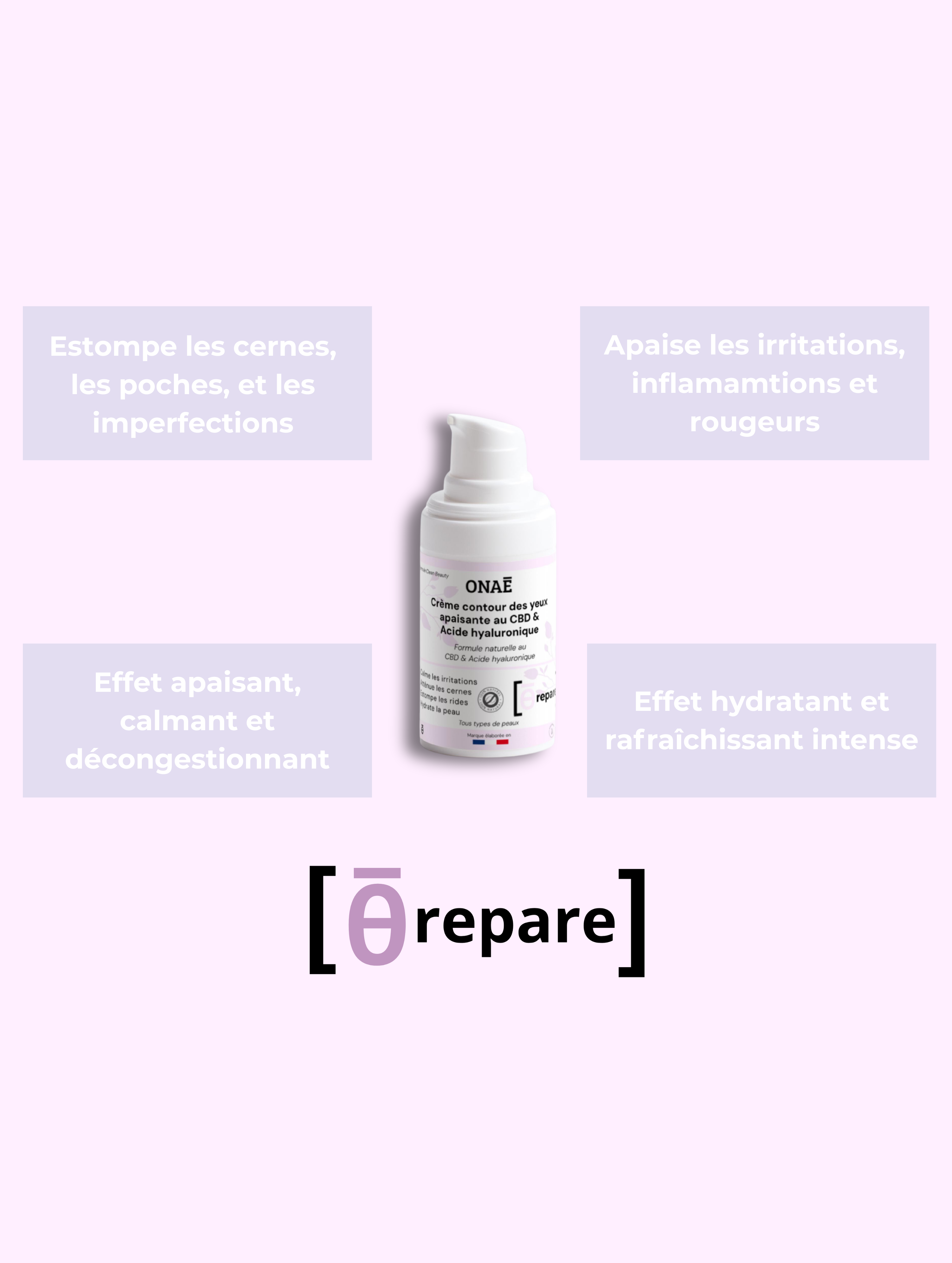 Crème Contour des yeux à l'acide hyaluronique apaisante