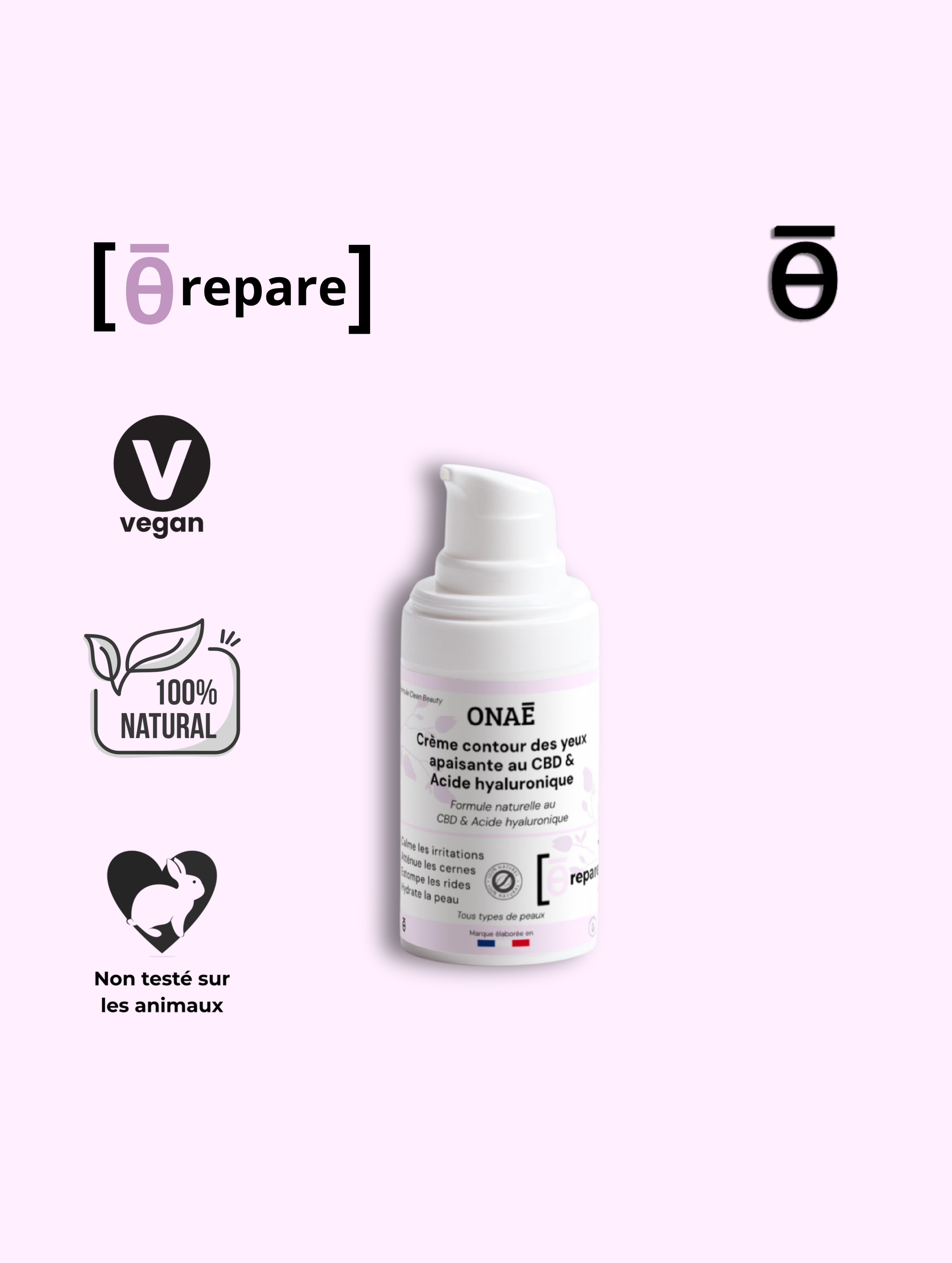 Crème Contour des yeux à l'acide hyaluronique apaisante