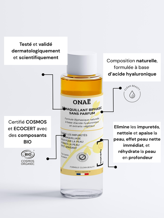 Démaquillant pour le visage BiPhasic sans parfum