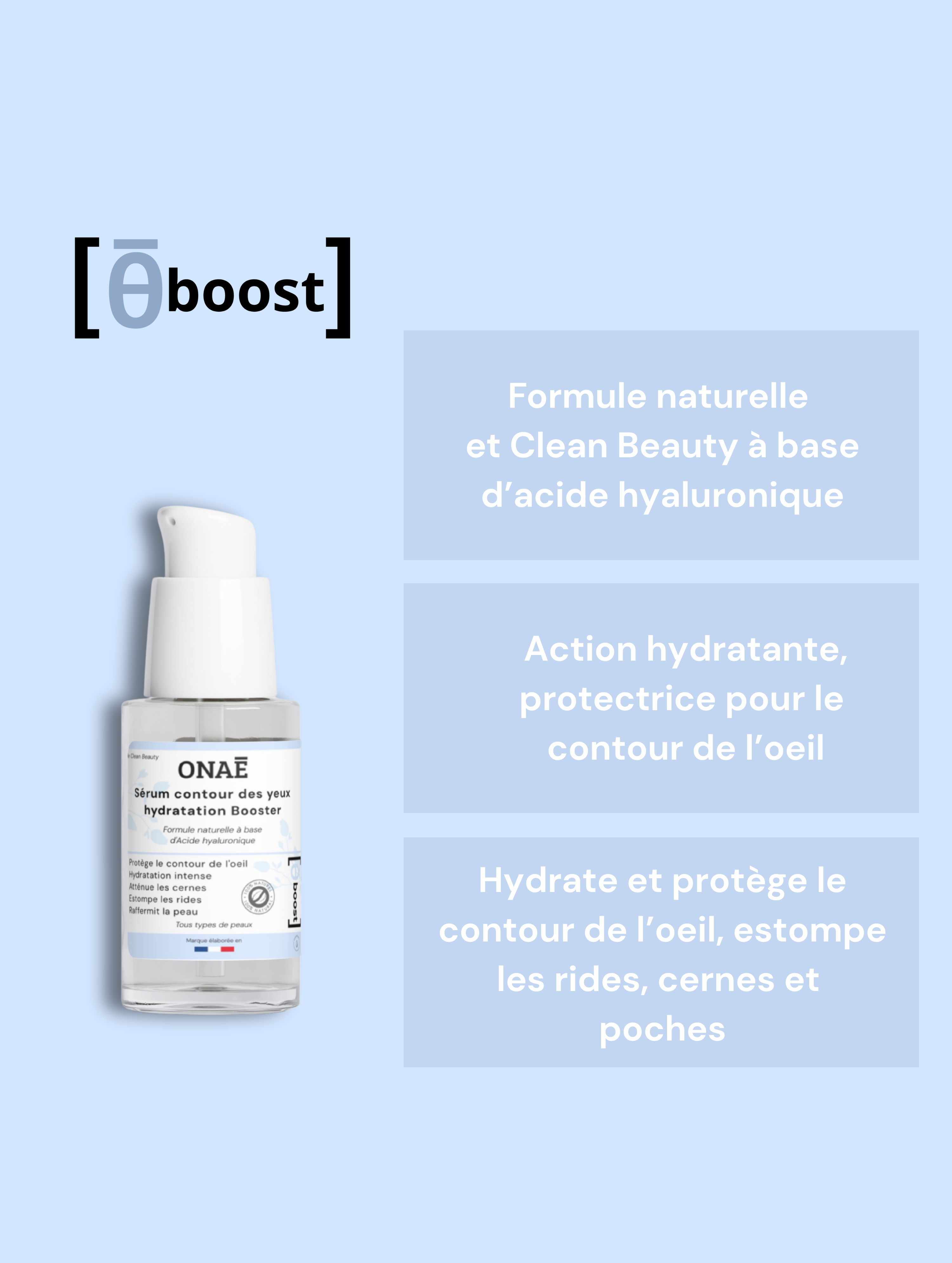 Sérum pour contour des yeux hydratation booster