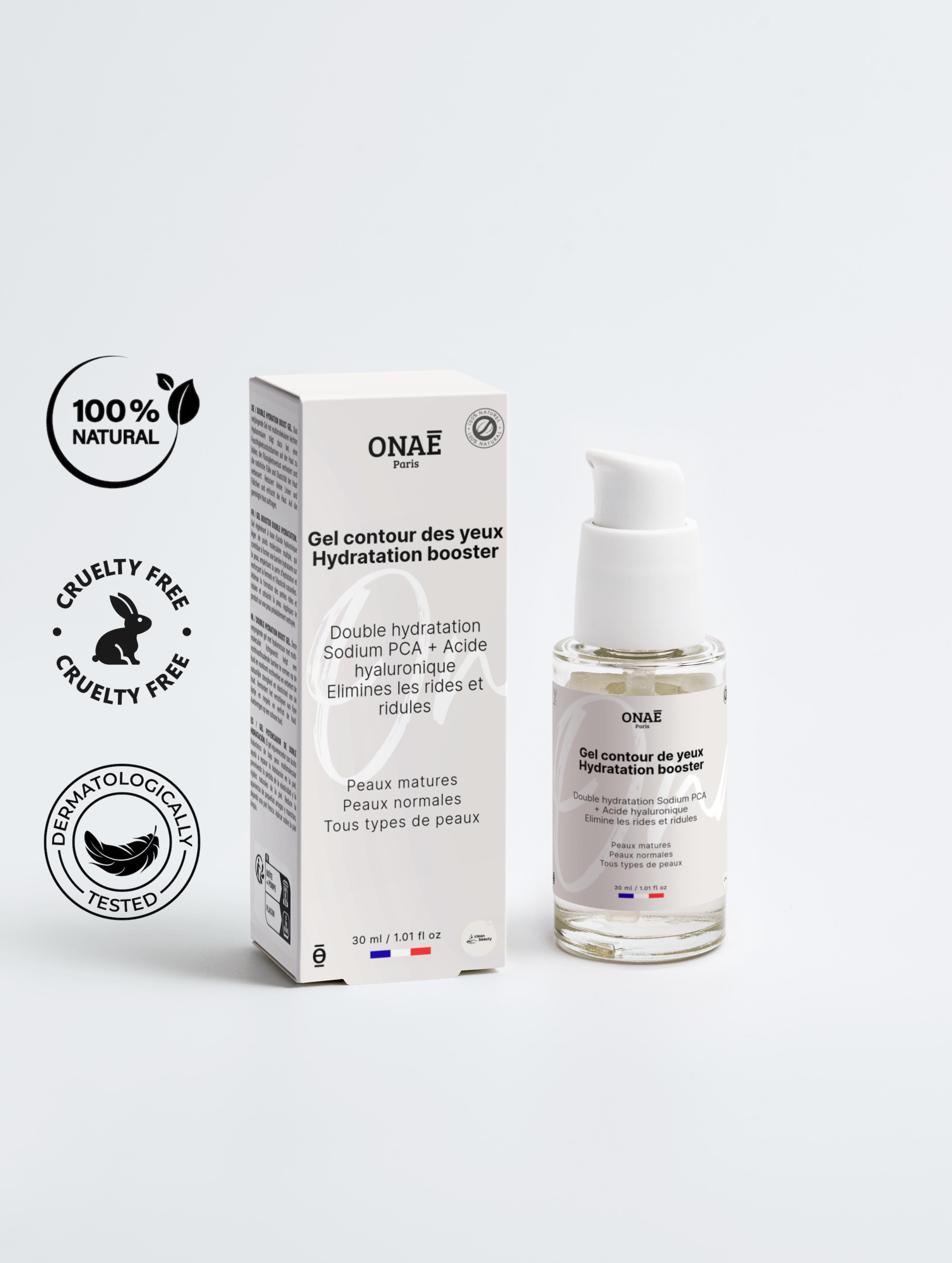Gel pour le contour des yeux Anti-âge booster hydratant Onaé paris tous types de peaux - vue principale