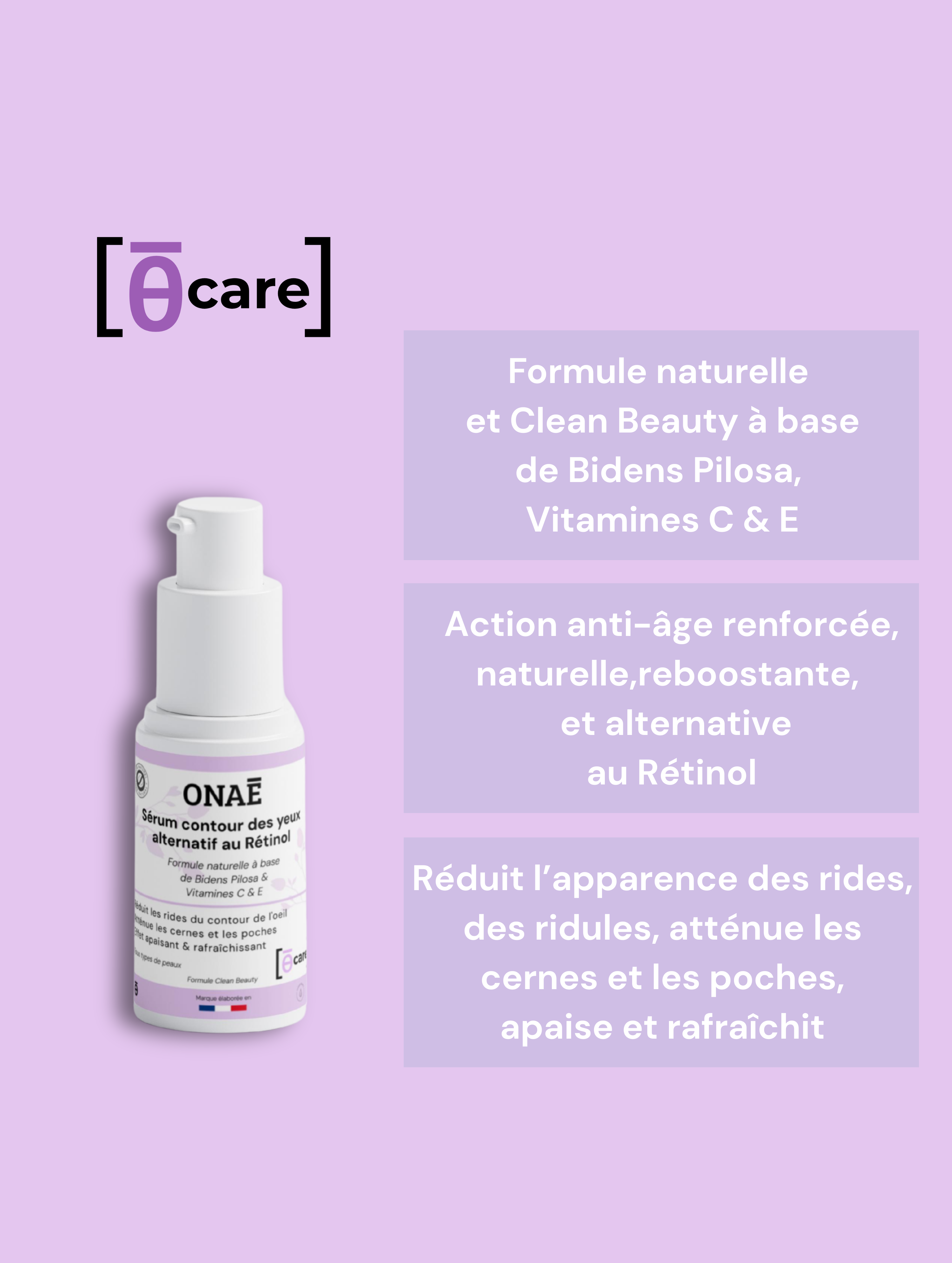 Sérum pour le Contour des yeux anti-âge alternatif au rétinol