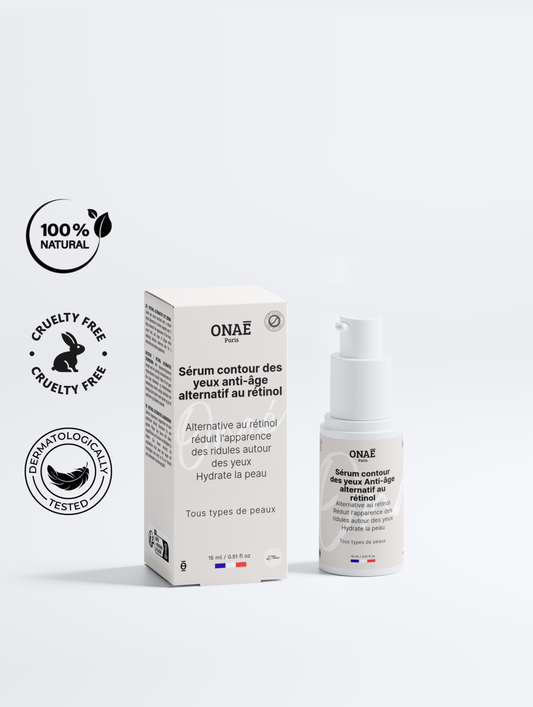 Sérum pour le contour des yeux anti-âge alternatif au rétinol Onaé paris tous types de peaux - vue principale