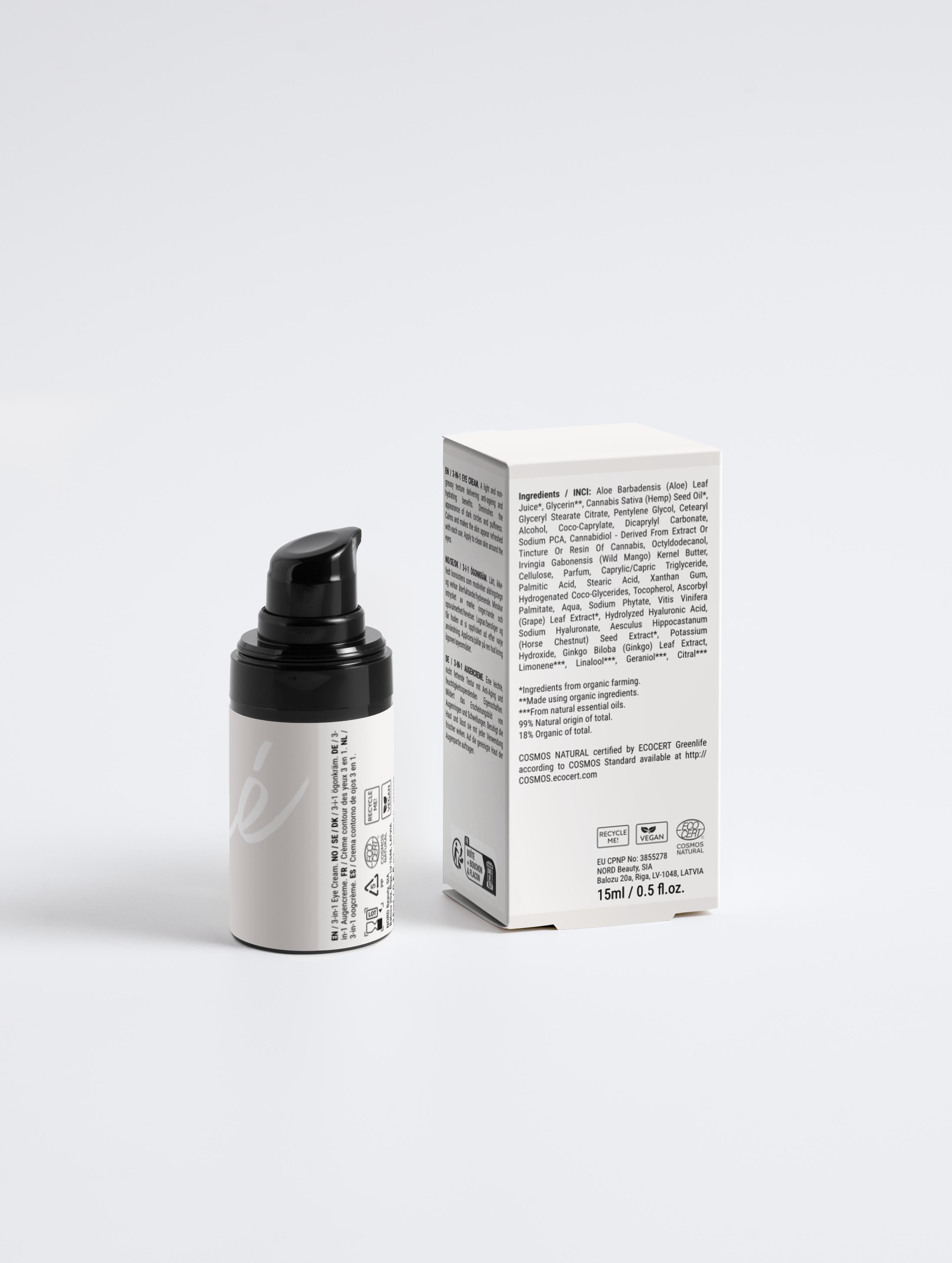 Crème pour les yeux hydratante anti-rides Hommes